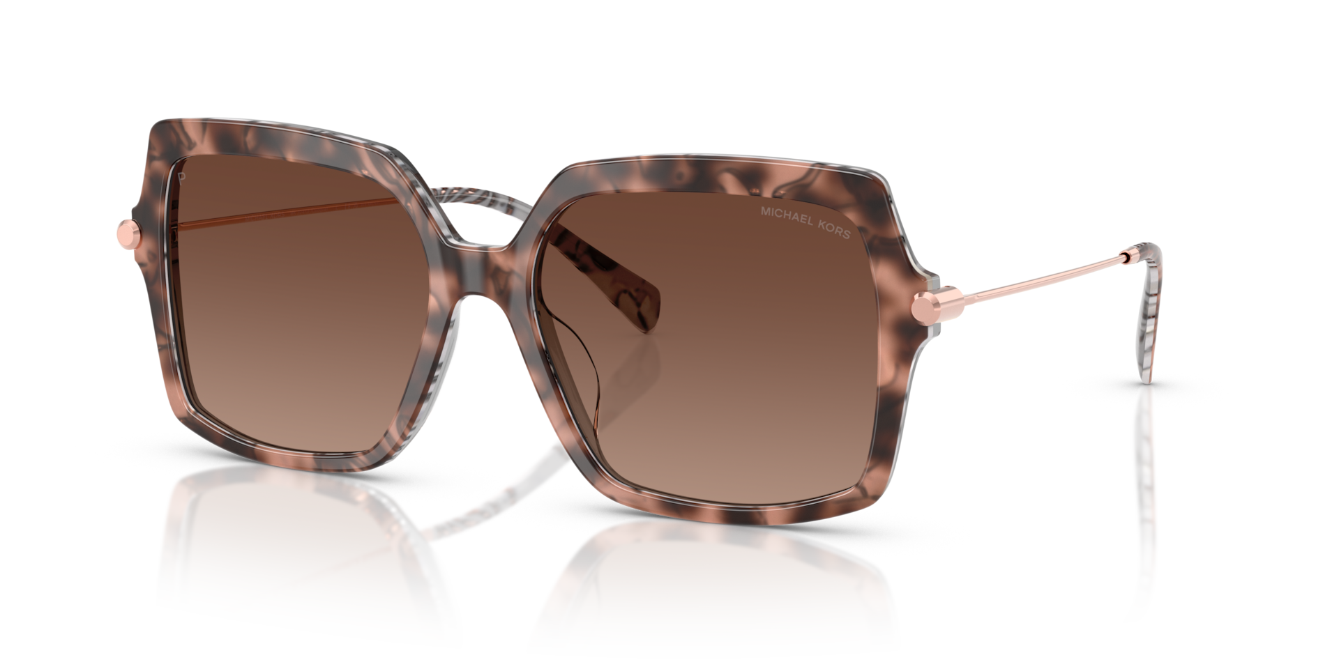 Michael Kors Quogue XL (55 - 17) with Brown lenses and Tortoise