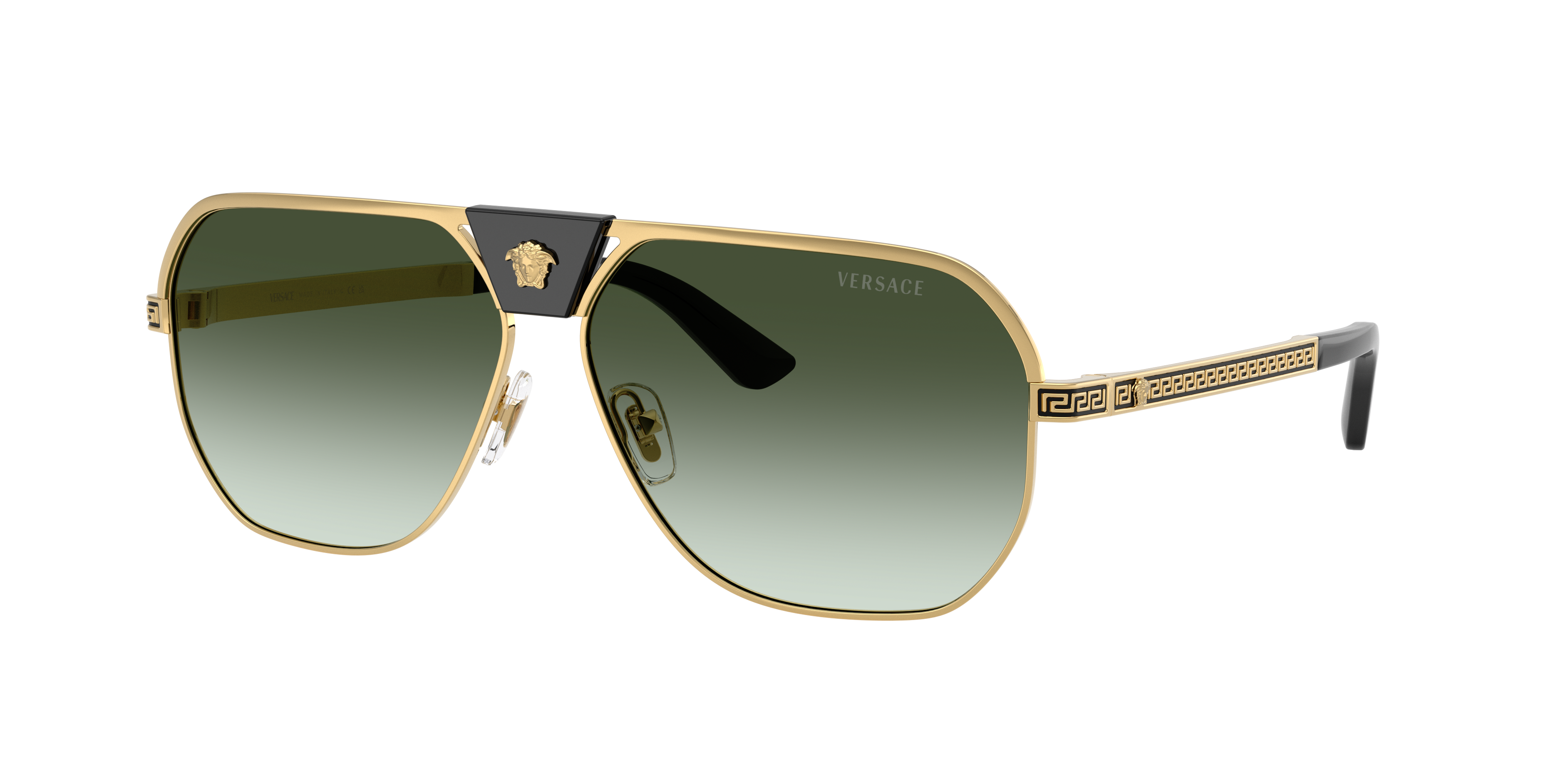 Versace VE2294 XL (61 - 12) with Green lenses and Gold frame