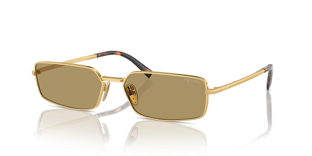 Prada PR A60S XL (59 - 16) with Green lenses and Gold frame