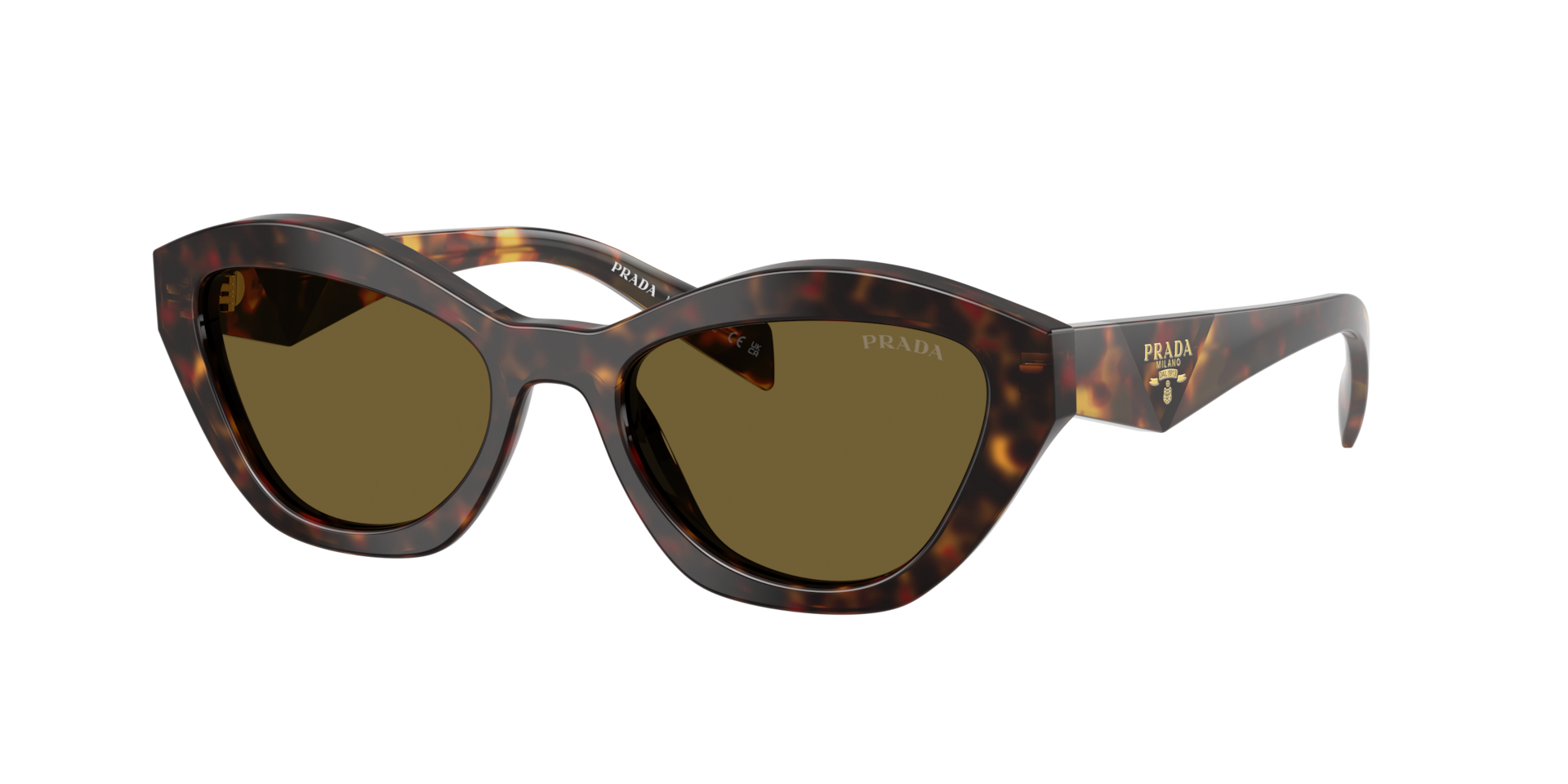 Prada PR A02S S (52 - 19) with Brown lenses and Tortoise frame