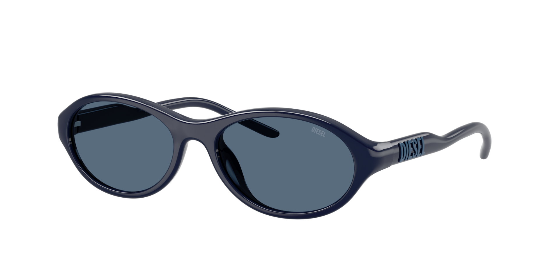 Diesel Unisex Sunglass DL3024U -  Frame color: Blue, Lens color: Dark Blue