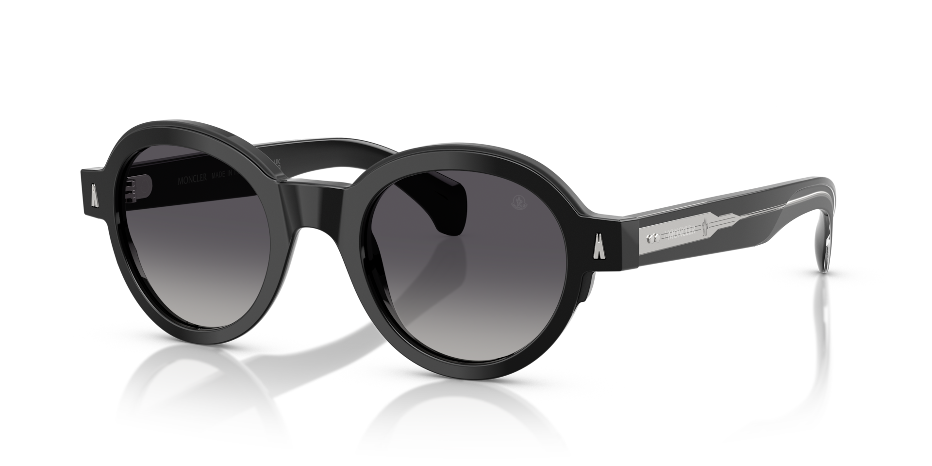 Moncler Rondosa S (47 - 22) with Grey lenses and Black frame