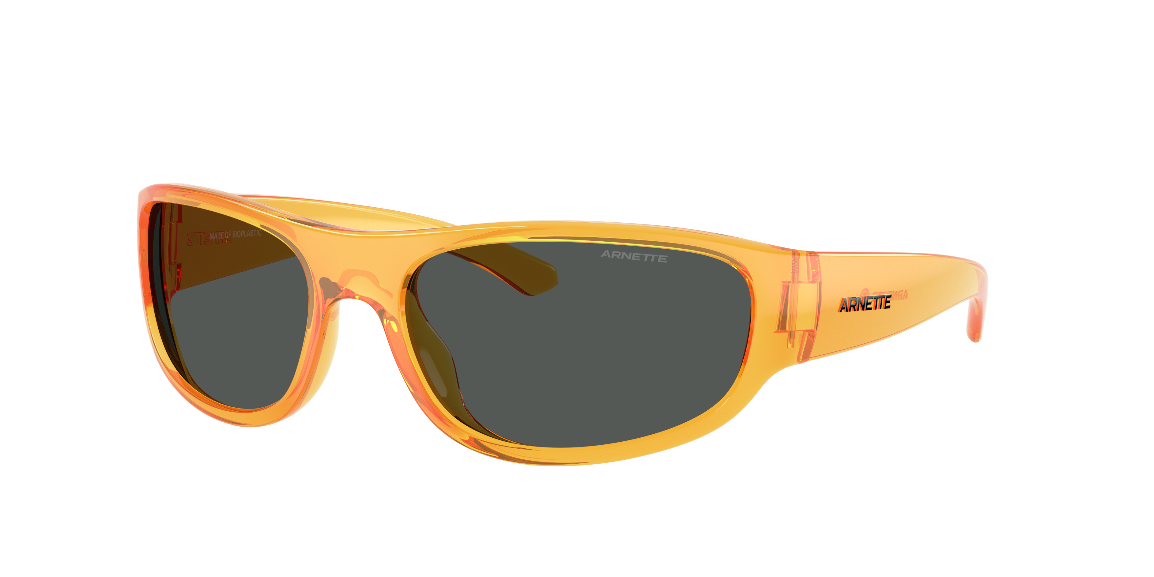 Arnette Man Sunglass Gondo -  Frame color: Transparent Orange, Lens color: Dark Grey