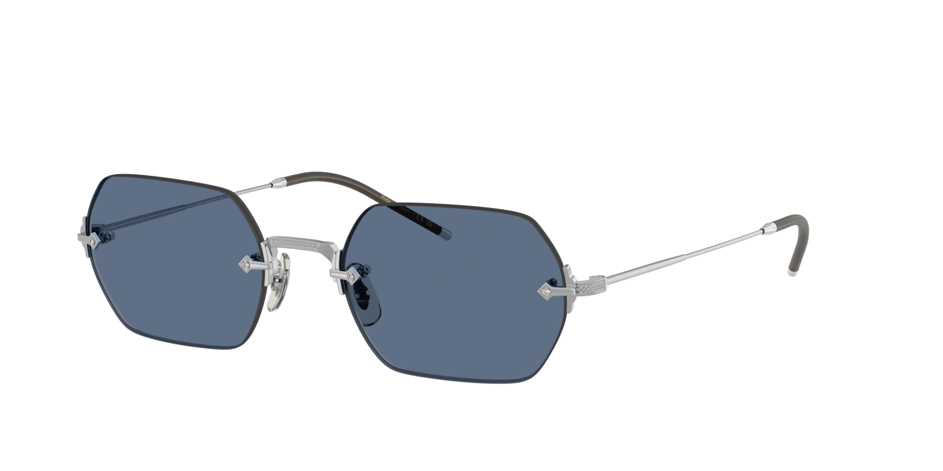 Oliver Peoples Unisex Sunglass OV1353ST TK-13 - Rahmenfarbe: Silber, Linsenfarbe: Blau