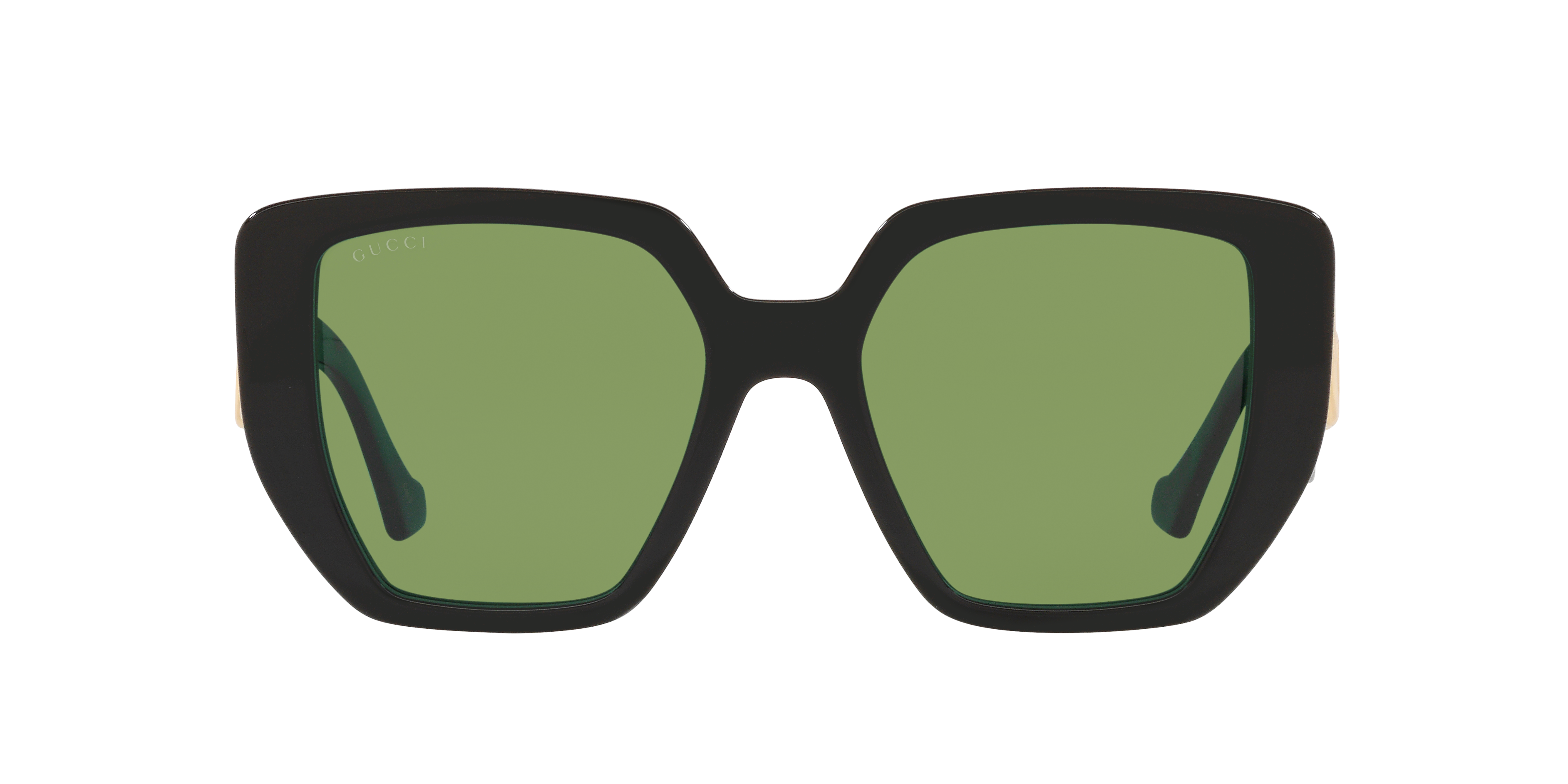 Gucci GG0956S M (54 - 19) with Green lenses and Black frame