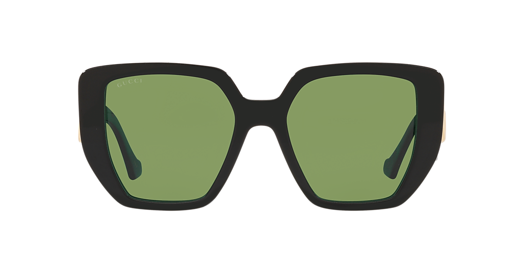 Gucci GG0956S M (54 - 19) with Green lenses and Black frame