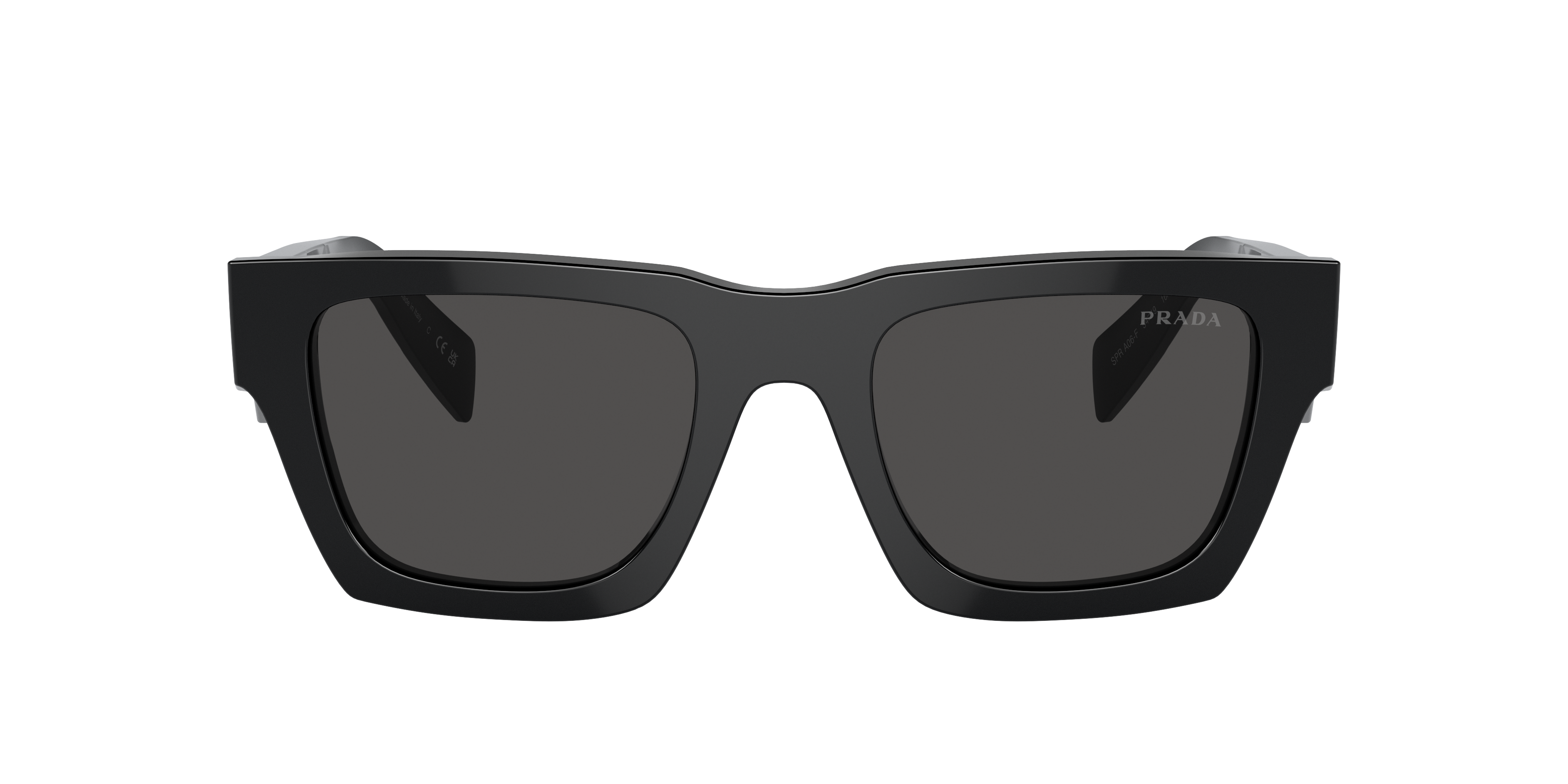 Prada PR A06SF L (54 - 19) with Grey lenses and Black frame
