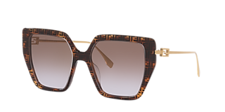 Fendi FE40098I XXS (63 - 15) with Grey lenses and Tortoise frame