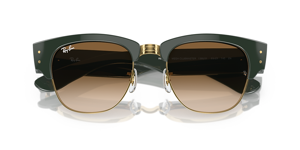 Ray-Ban Mega Clubmaster L (50 - 21) with Brown lenses and Green