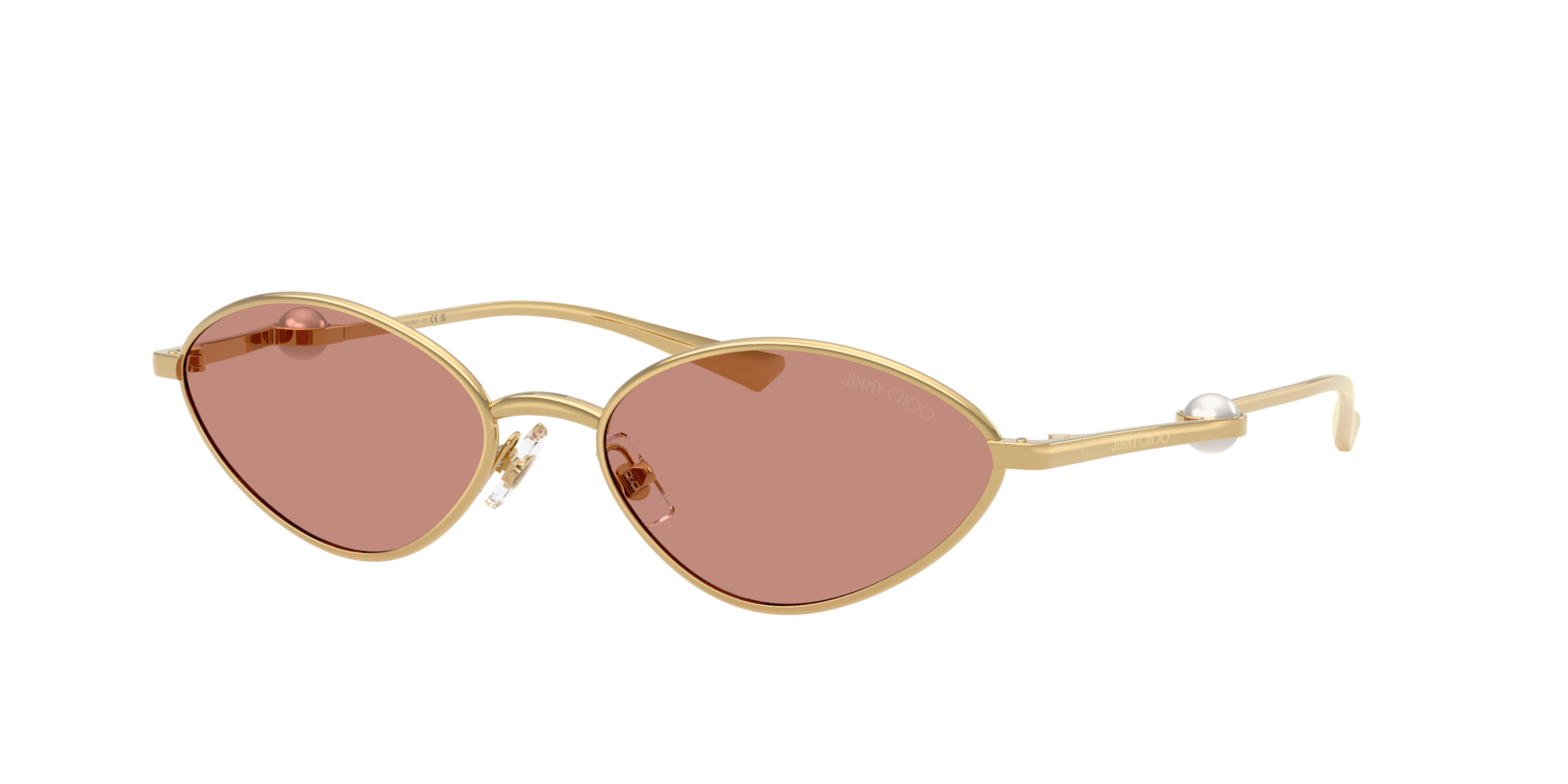Jimmy Choo Frau Sunglass JC4033H - Rahmenfarbe: Gold, Linsenfarbe: Dunkelviolett