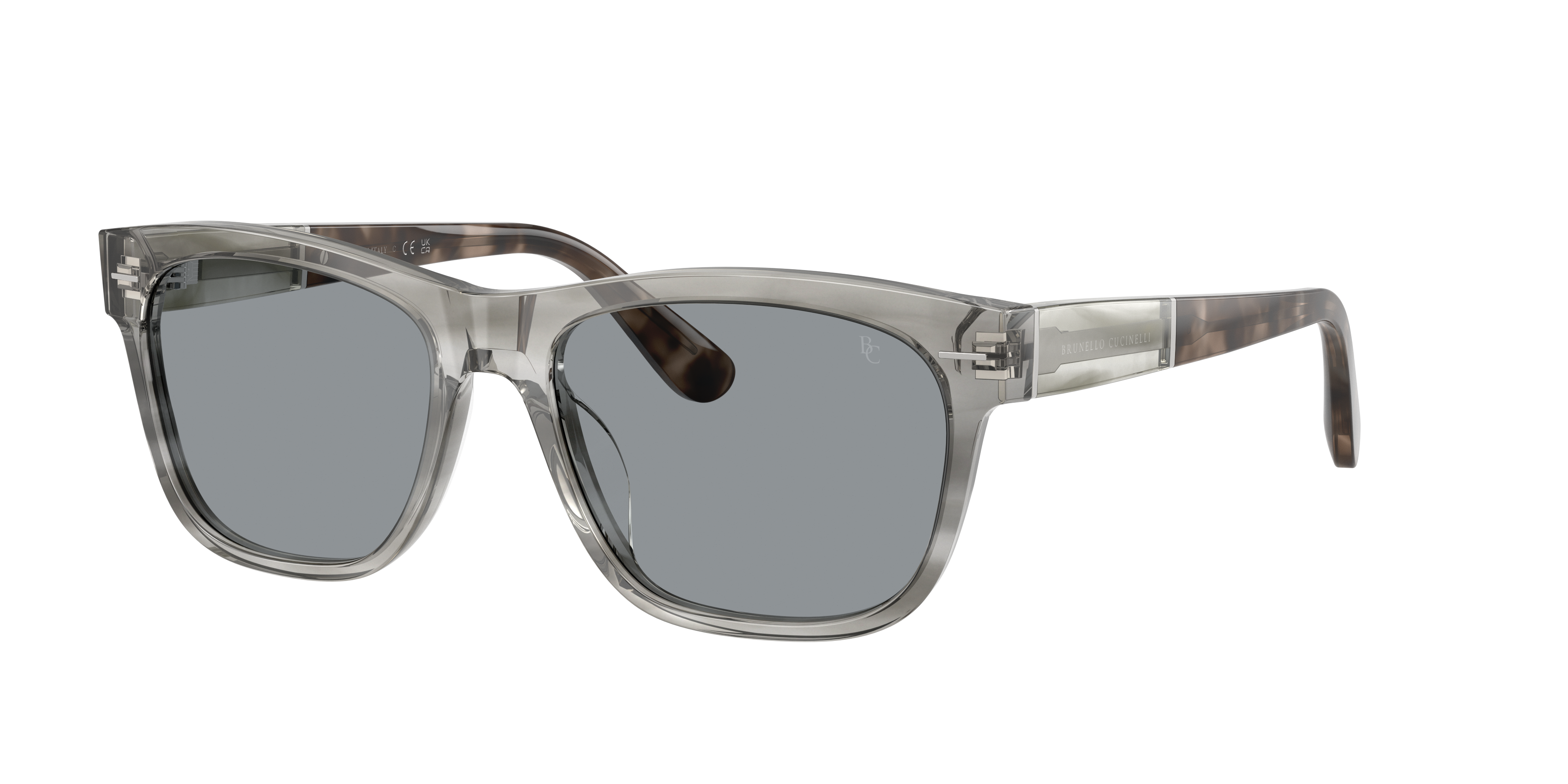 Brunello Cucinelli Unisex Sunglass BC4003SM -  Frame color: Antracite Striato, Lens color: Cincilla