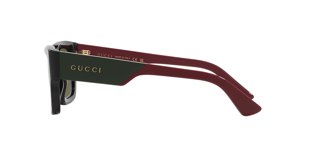 Gucci GG1668S S (52 - 21) with Green lenses and Black frame