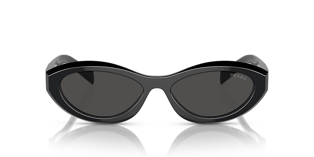 値下げ⭕️ PRADA BLACK Prada PR 26ZS M (55 - 16) with Grey lenses and Black frame