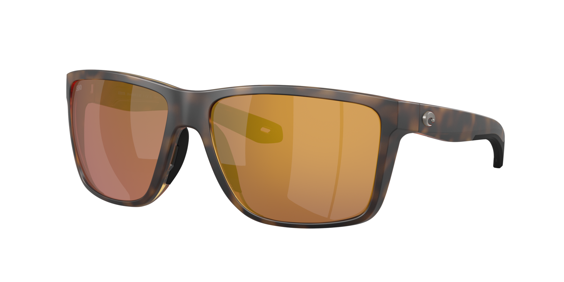 Costa Man Sunglass Broadbill II XL - Frame color: Matte Tortoise, Lens color: Gold Mirror