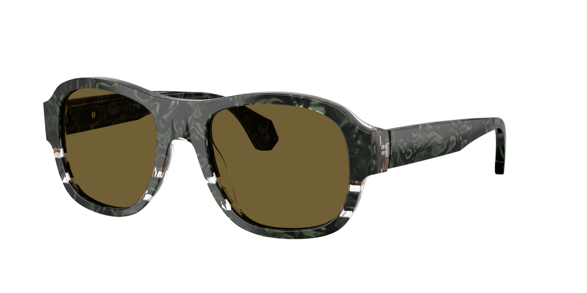Alain Mikli Unisex Sunglass A05519 In Dunkelbraun