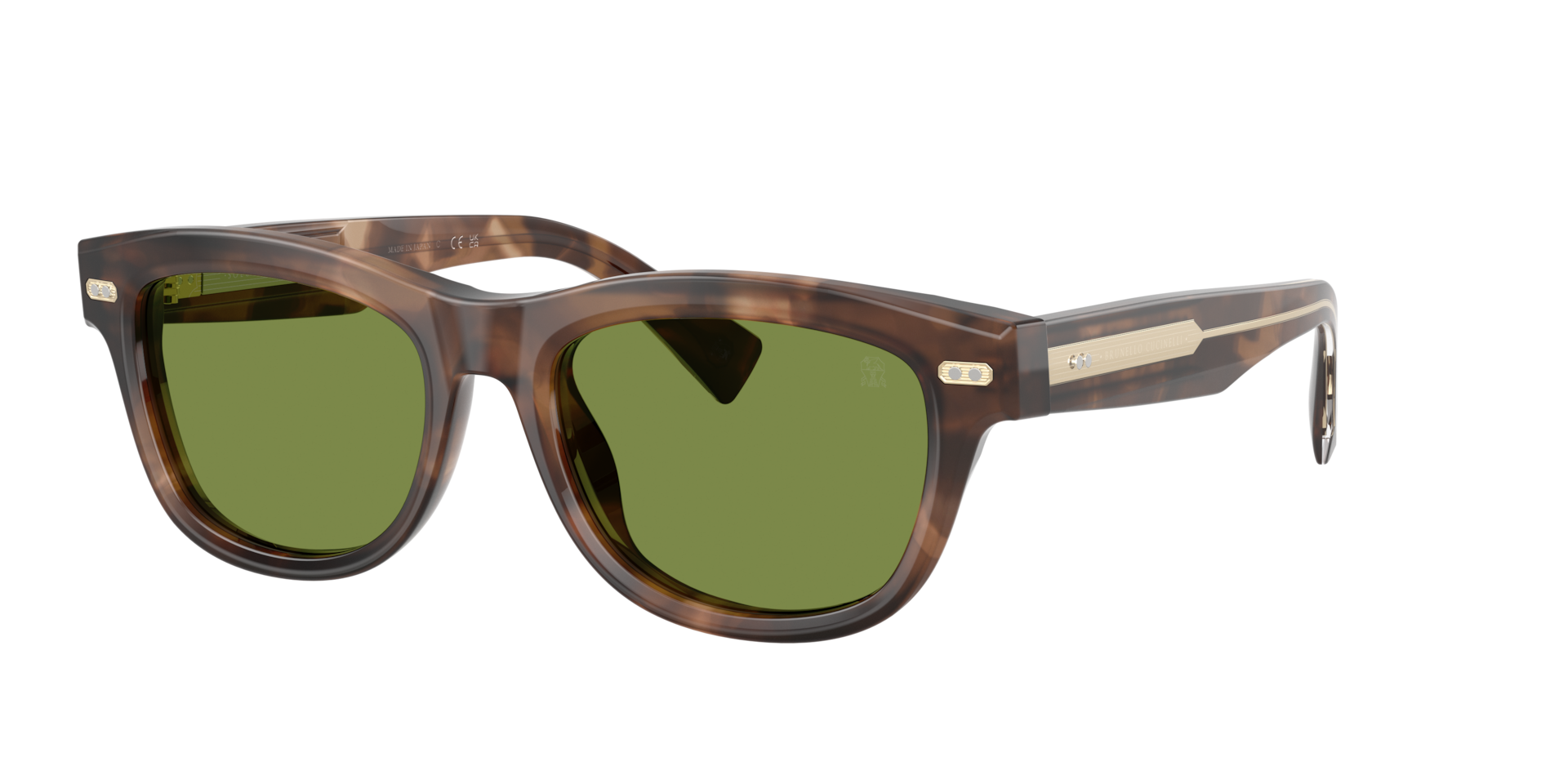 Brunello Cucinelli Homme Sunglass BC3016S STANLEY J - Couleur du Monture Havana Cioccolato Couleur de Lentille Umbra 730 €