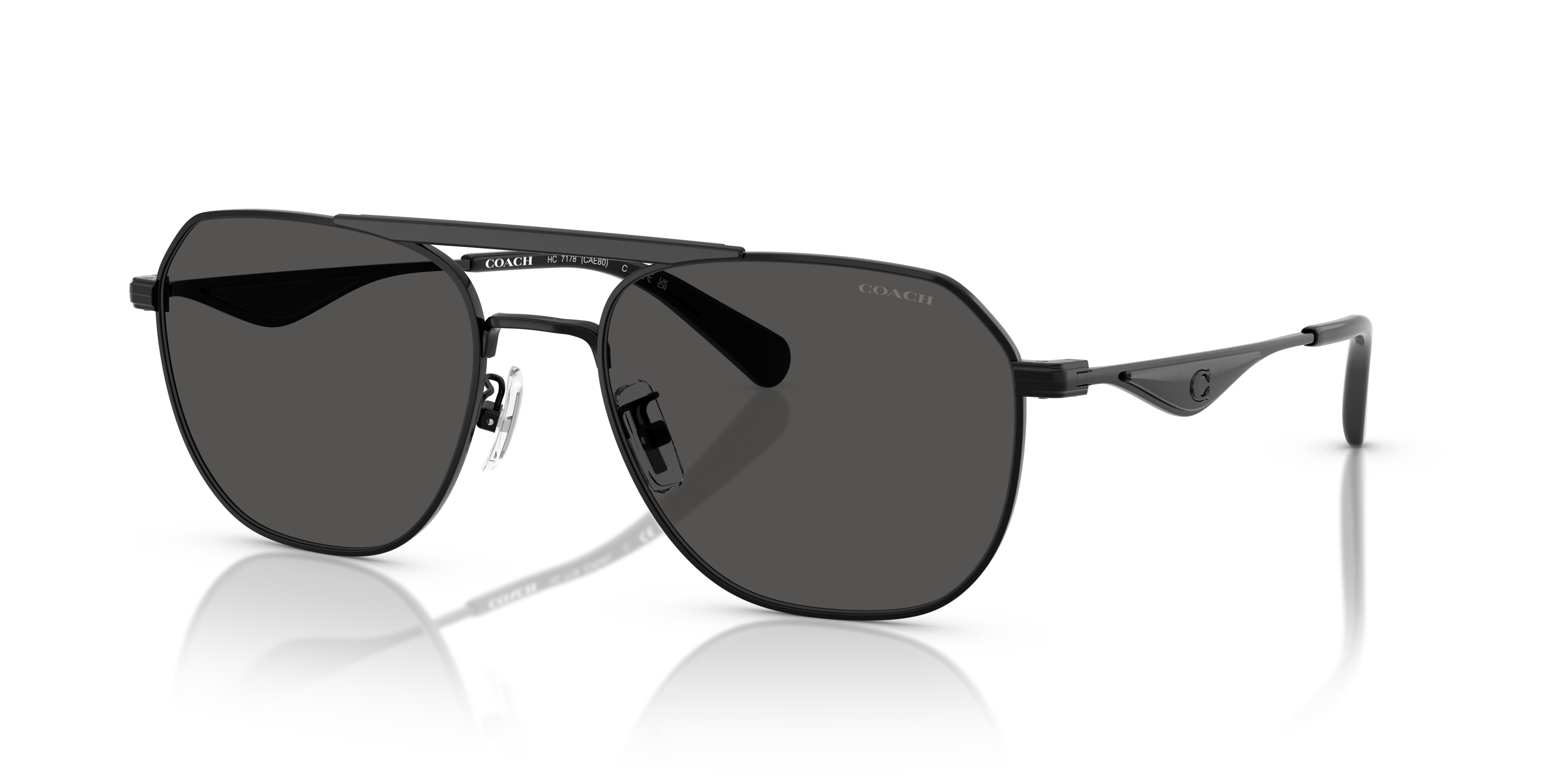 Coach CAE80 XXL (57 - 19) with Grey lenses and Black frame