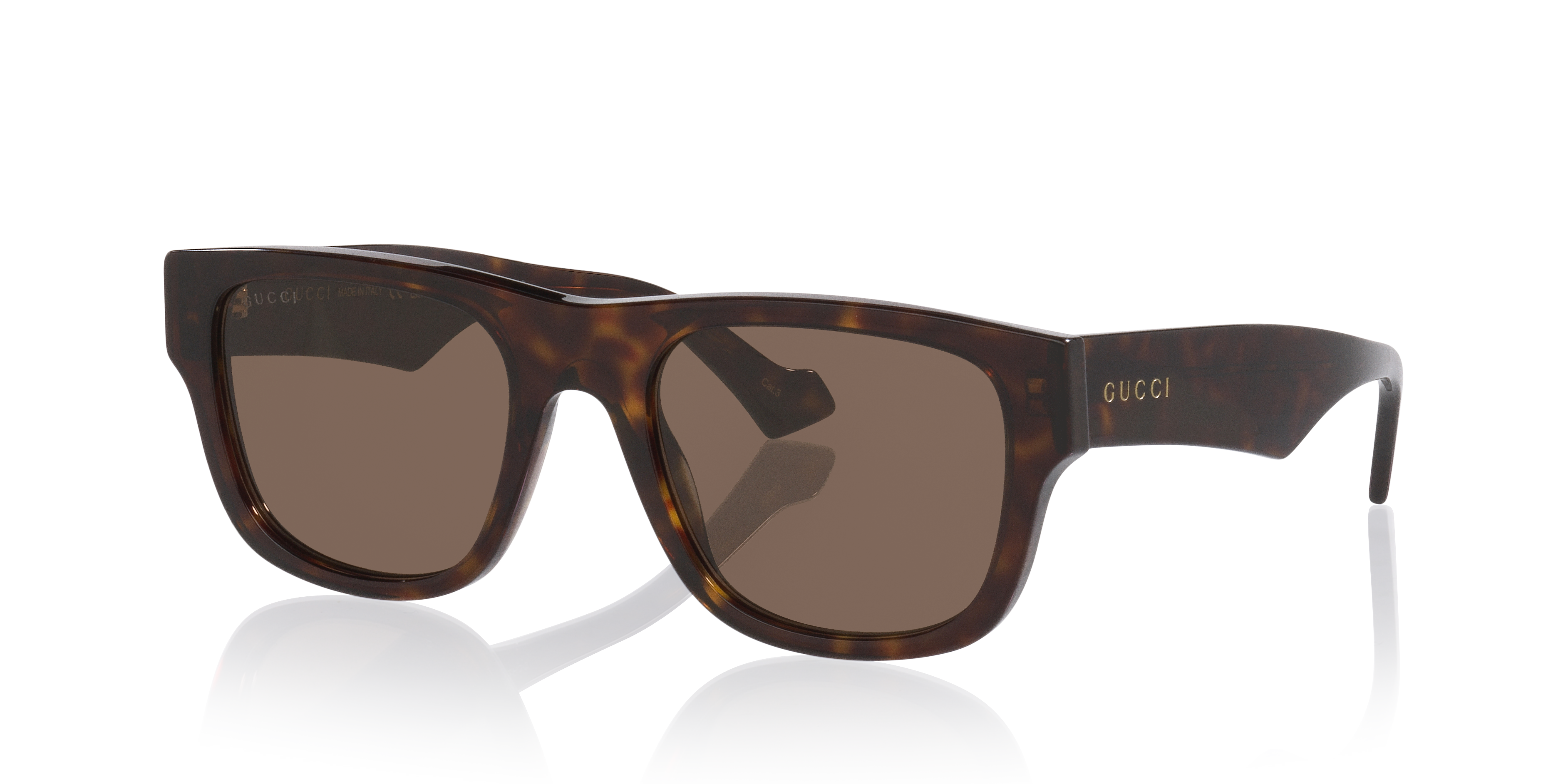 Gucci GG1427S S (53 - 21) with Brown lenses and Tortoise frame
