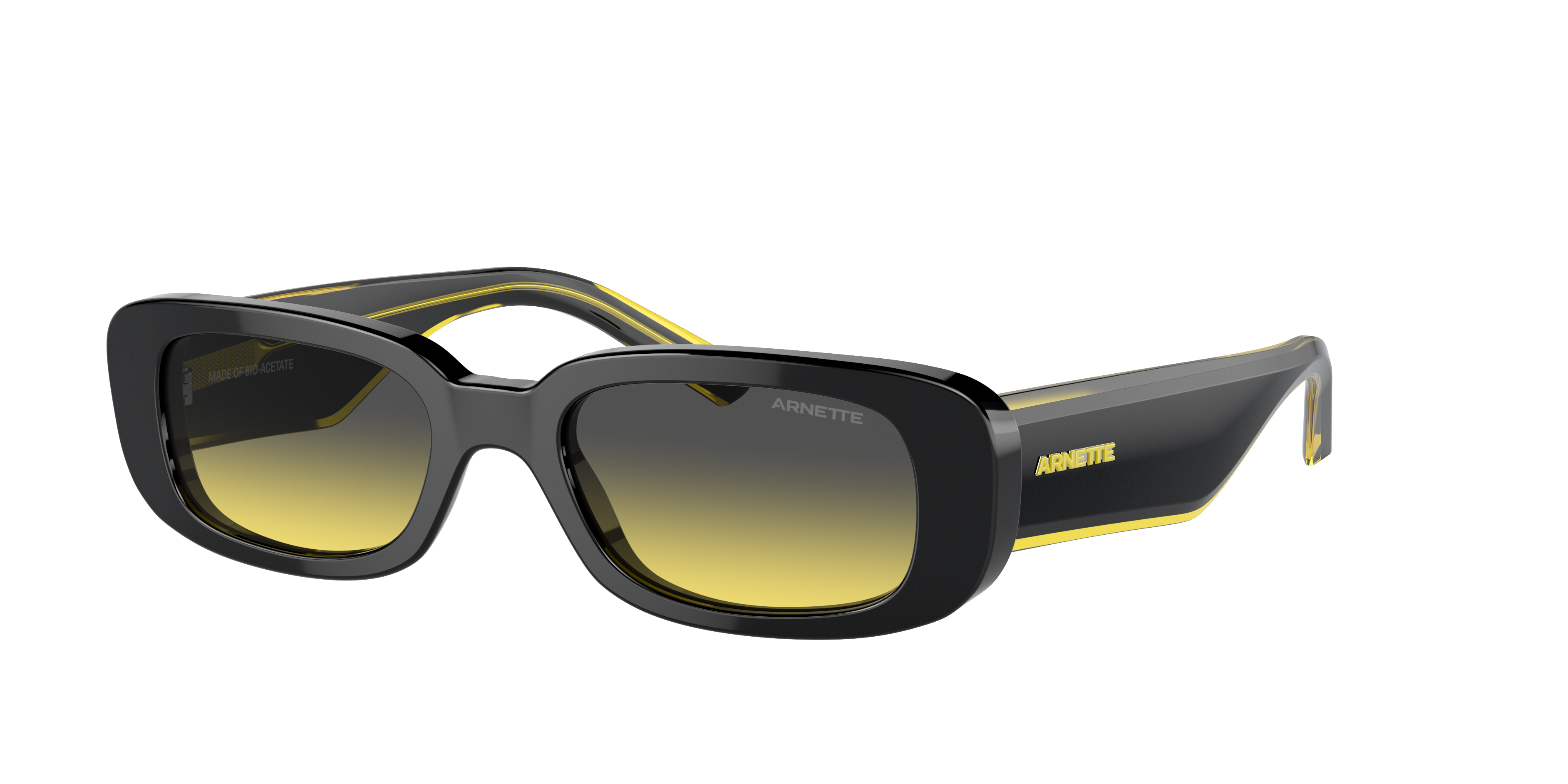 Arnette Man Sunglass AN4317 Litty -  Frame color: Black, Lens color: Fifty Black/Yellow