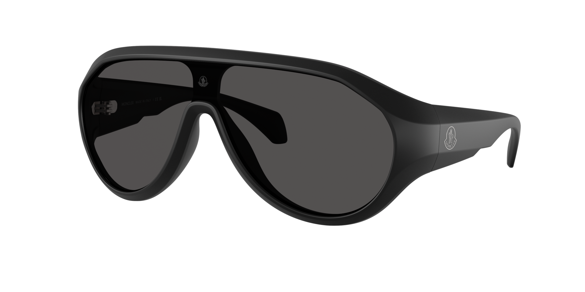 Moncler Unisex Sunglass ME8009U BOMBOLLE - Couleur du Monture Noir mat Couleur de Lentille Gris fonc uni 260 €