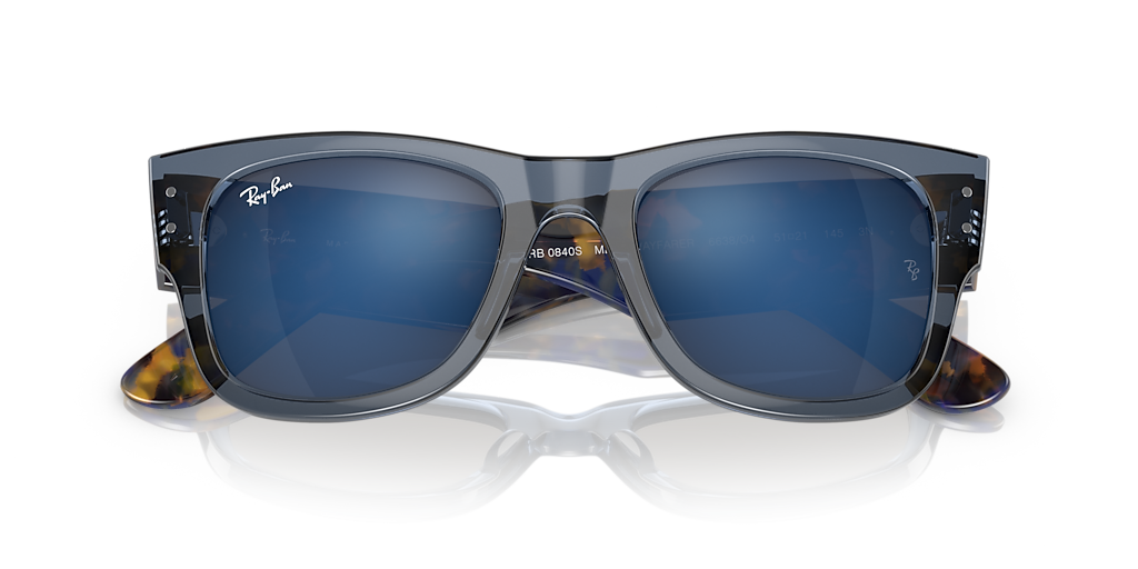 Ray-Ban Mega Wayfarer M (51 - 21) with Blue lenses and Blue frame 