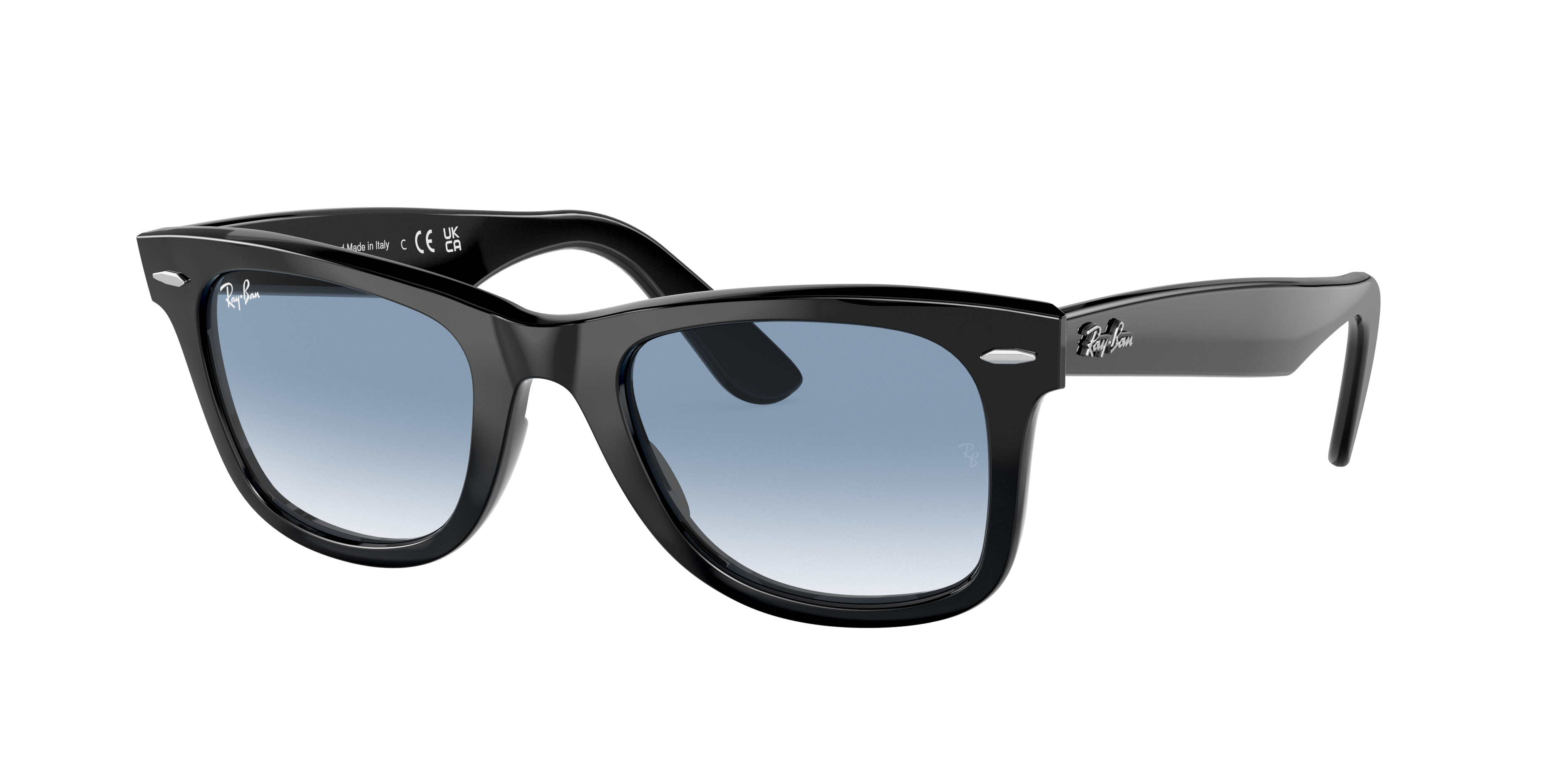 Ray-Ban Original Wayfarer Classic L (52 - 22) with Blue lenses and