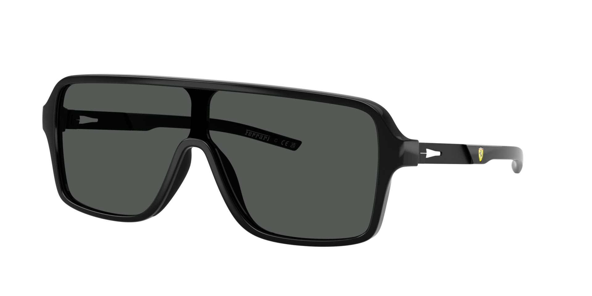 Ferrari Scuderia Grey Man Fz6022u 504/87 Sunglasses Injected Black Squared Normal - Image 3