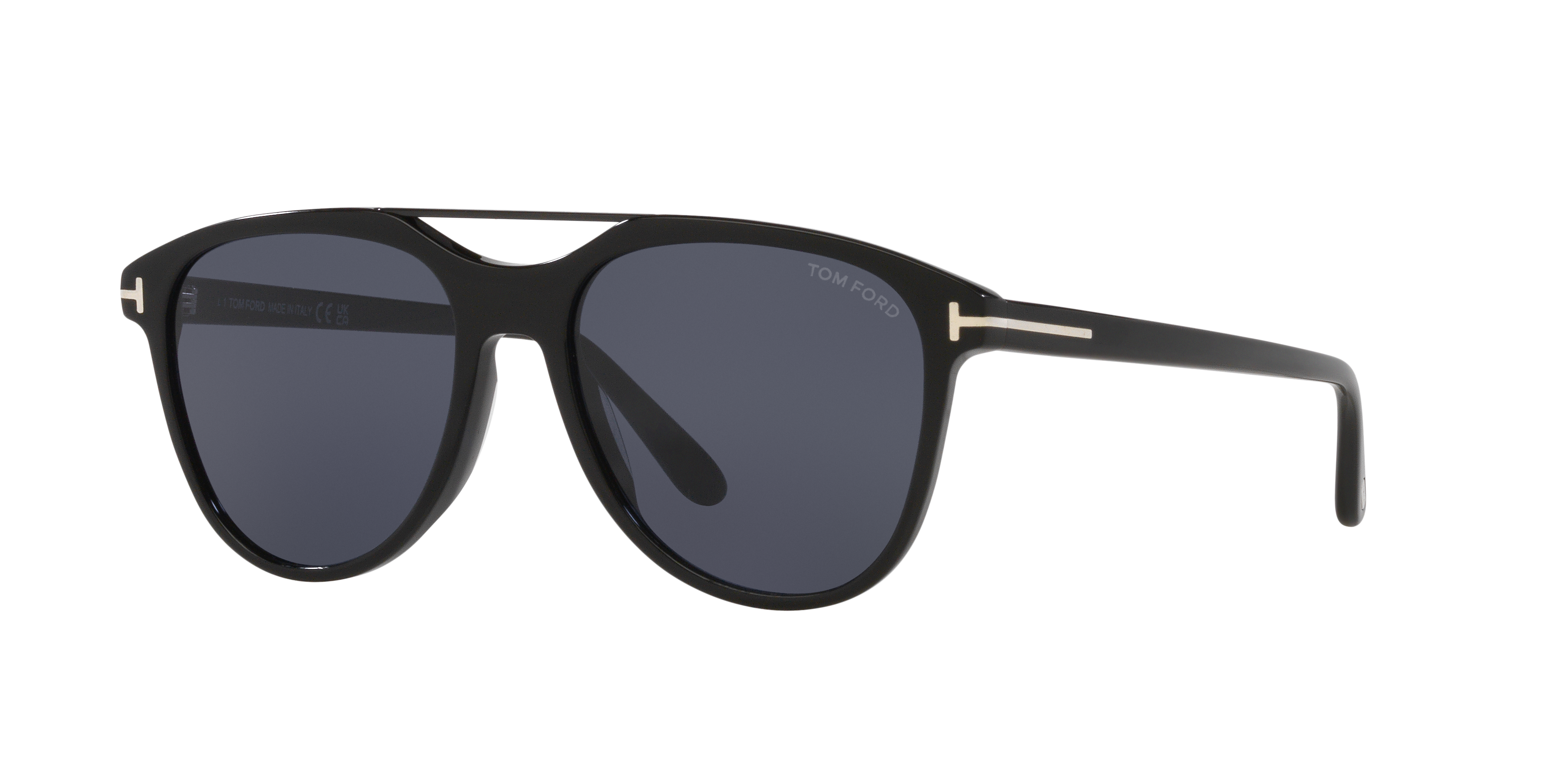 Tom Ford Damian-02 XL (54 - 17) with Blue lenses and Black frame