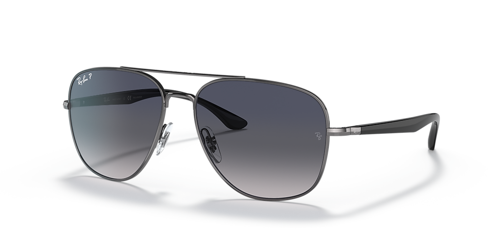 Ray-Ban RB3683 L (56 - 15) with Blue lenses and Grey frame