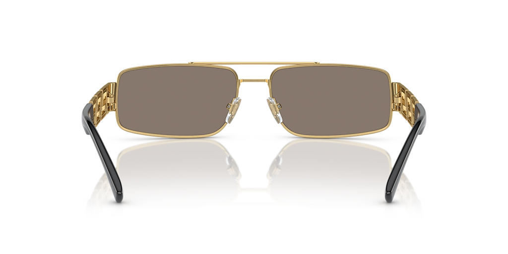 Versace VE2257 XL (60 - 16) com Lentes Marrom e Armação Ouro