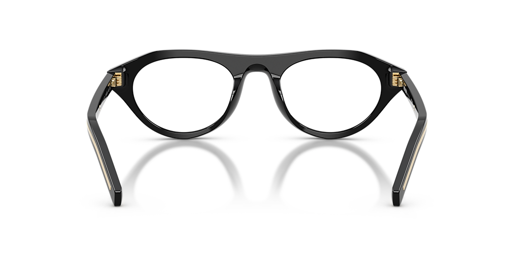 Prada PR B15S M (51 - 21) with Transparent lenses and Black frame