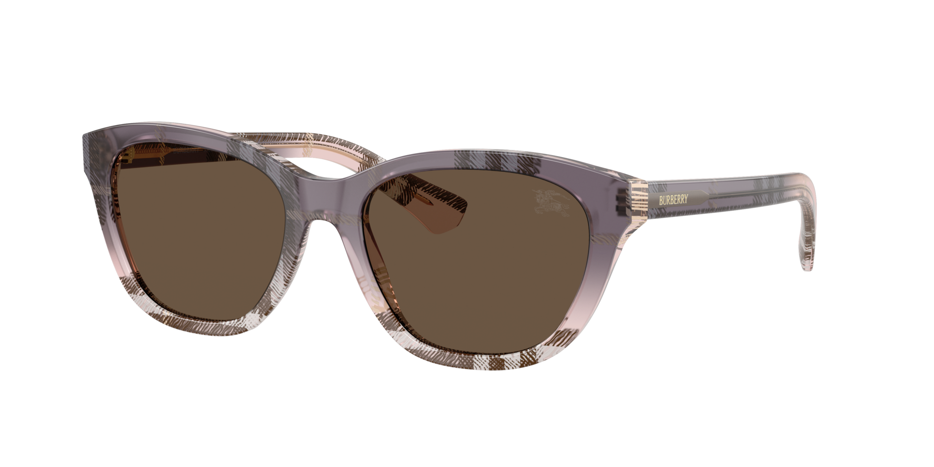 Burberry , Check Gradient Rose Sunglasses Solid Brown lenses, BE4486 422073, Mojo Glasses - Image 4