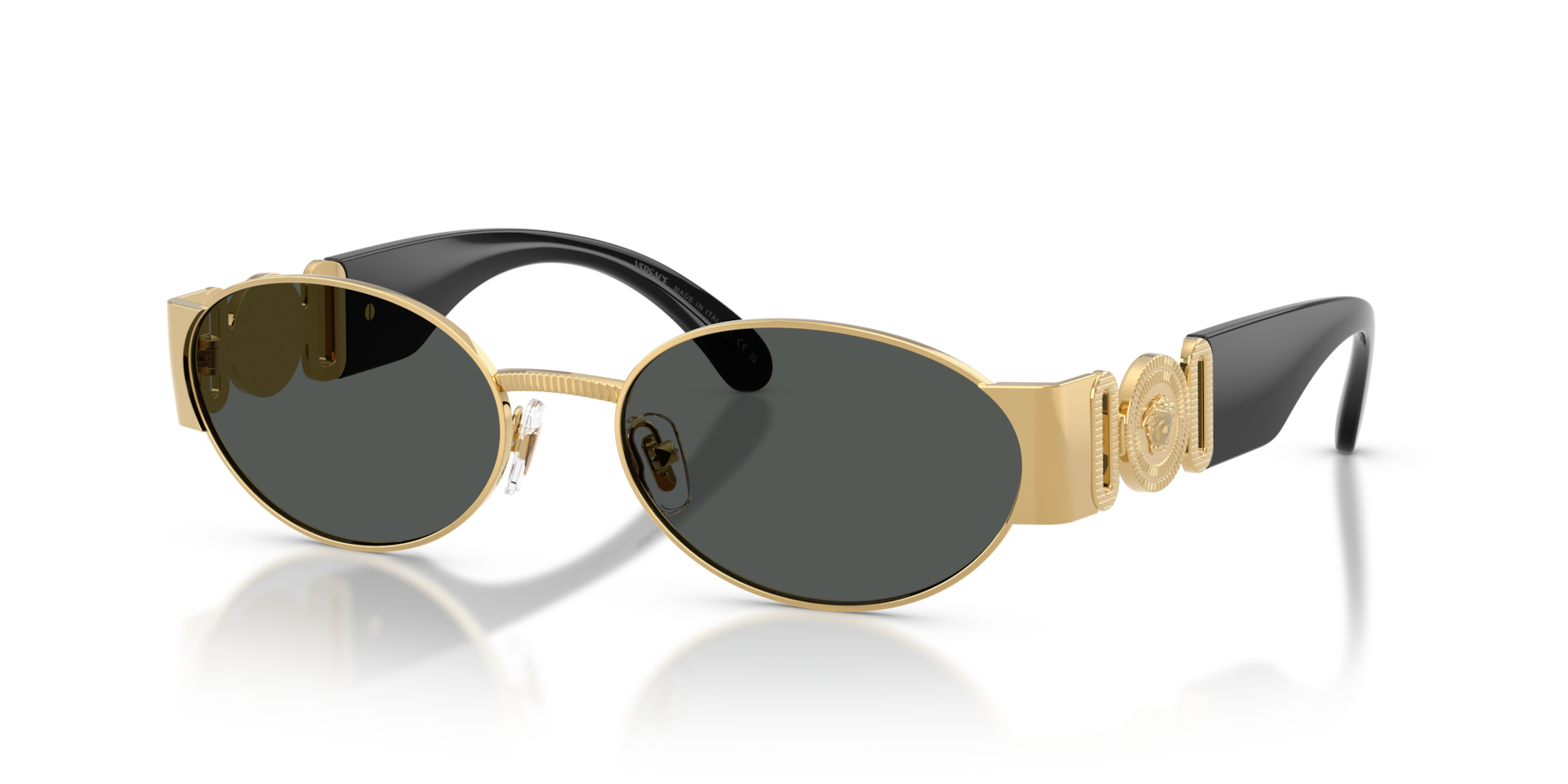 Versace VE2299 L (56 - 18) with Grey lenses and Gold frame