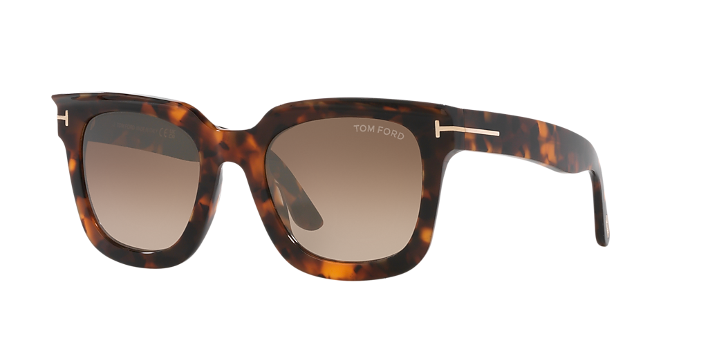 Tom Ford Leigh-02 XXL (52 - 22) with Brown lenses and Tortoise
