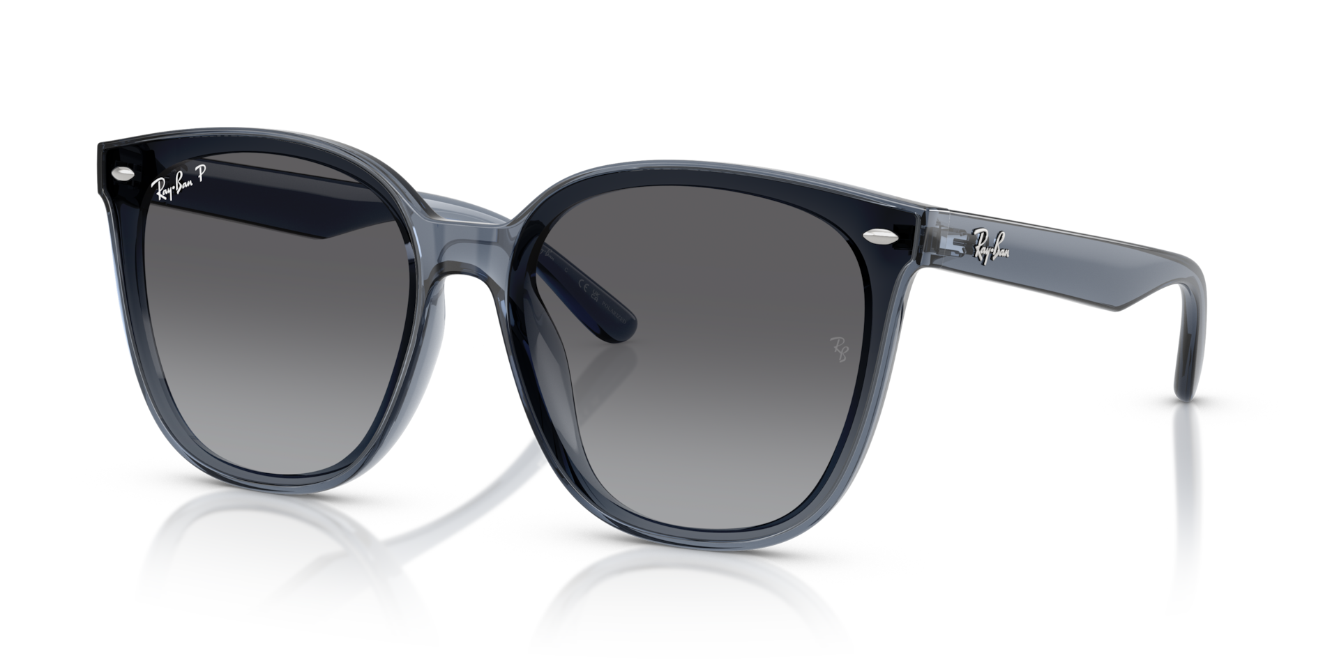 Ray-Banサングラス RB4423D Ray-Ban RB4423D XL (66 - 15) with Grey lenses and Blue frame