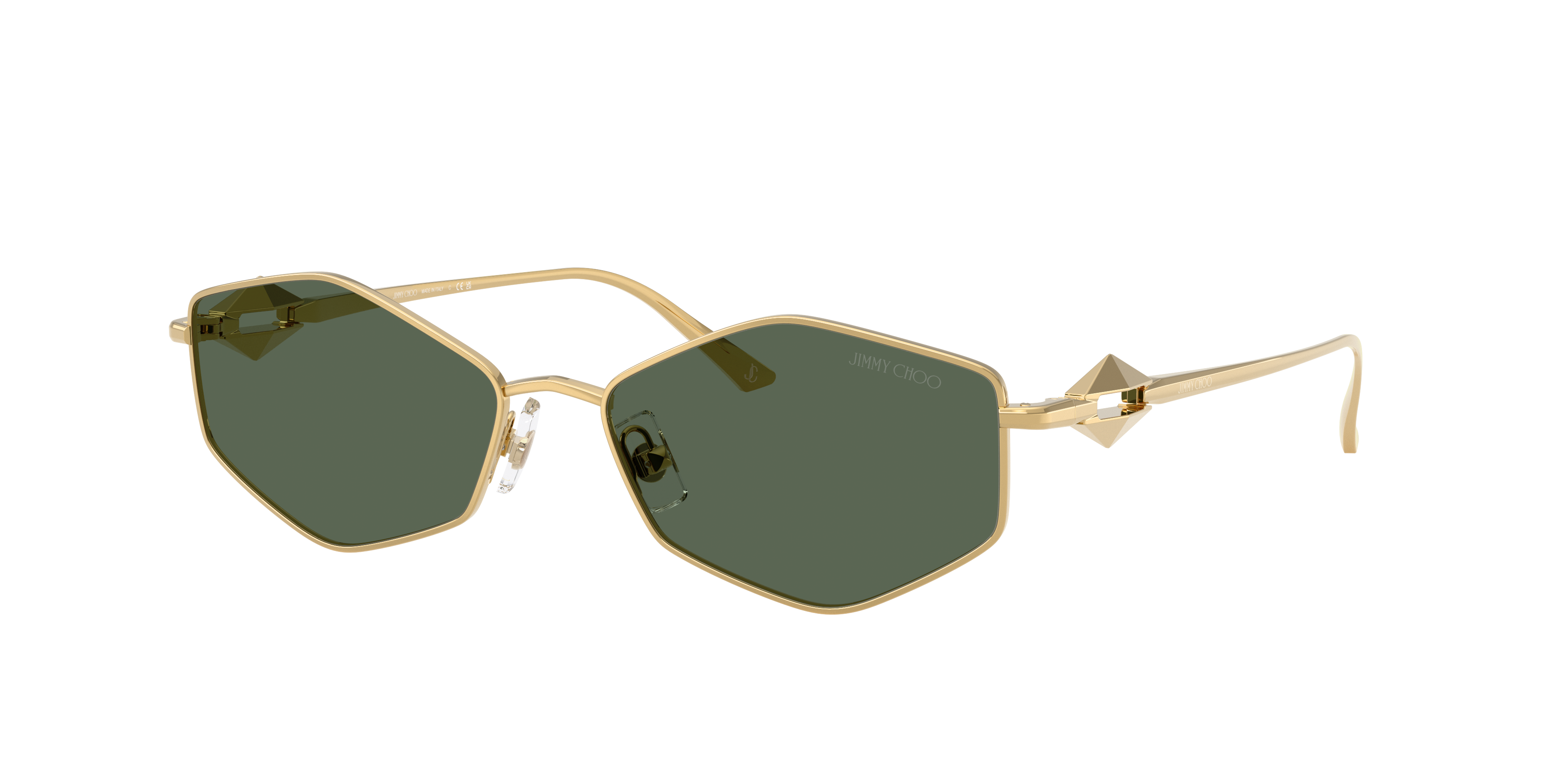 Jimmy Choo JC4017 M (55 - 16) with Green lenses and Gold frame