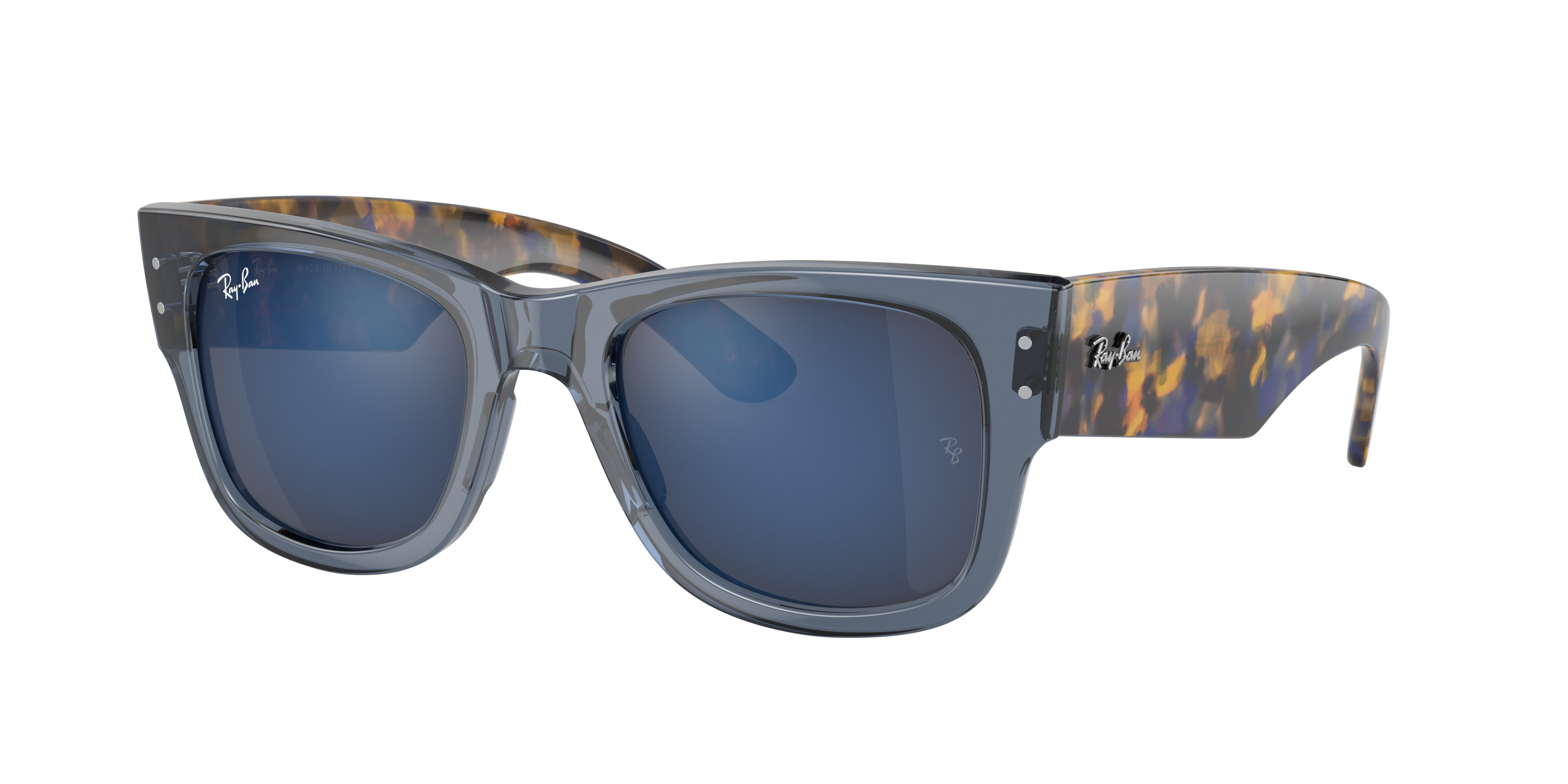 Ray-Ban Mega Wayfarer M (51 - 21) with Blue lenses and Blue frame