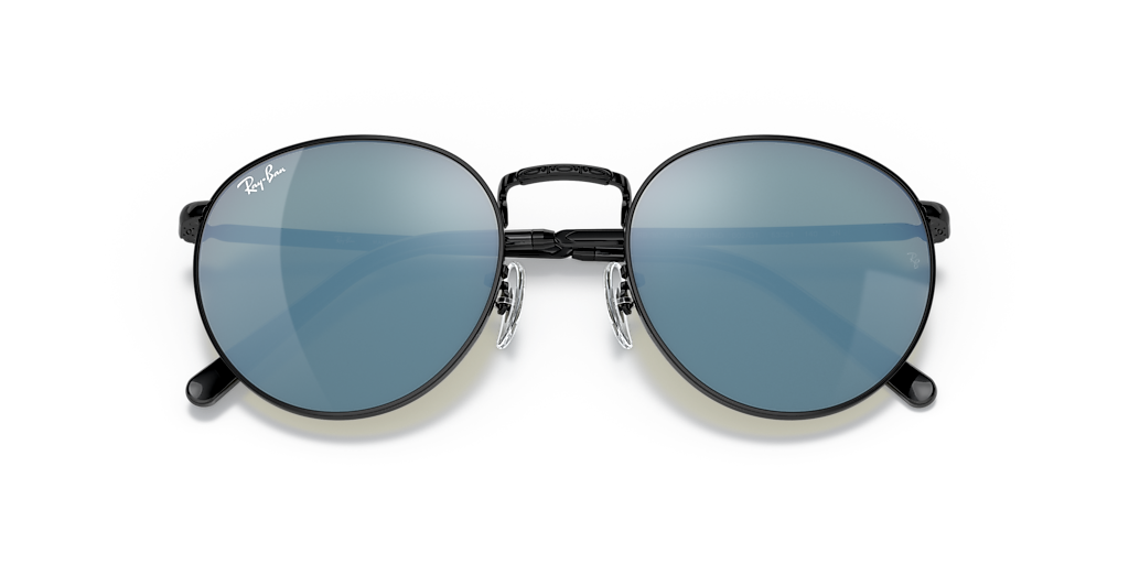 Ray-Ban New Round XS (50 - 21) with Blue lenses and Black frame