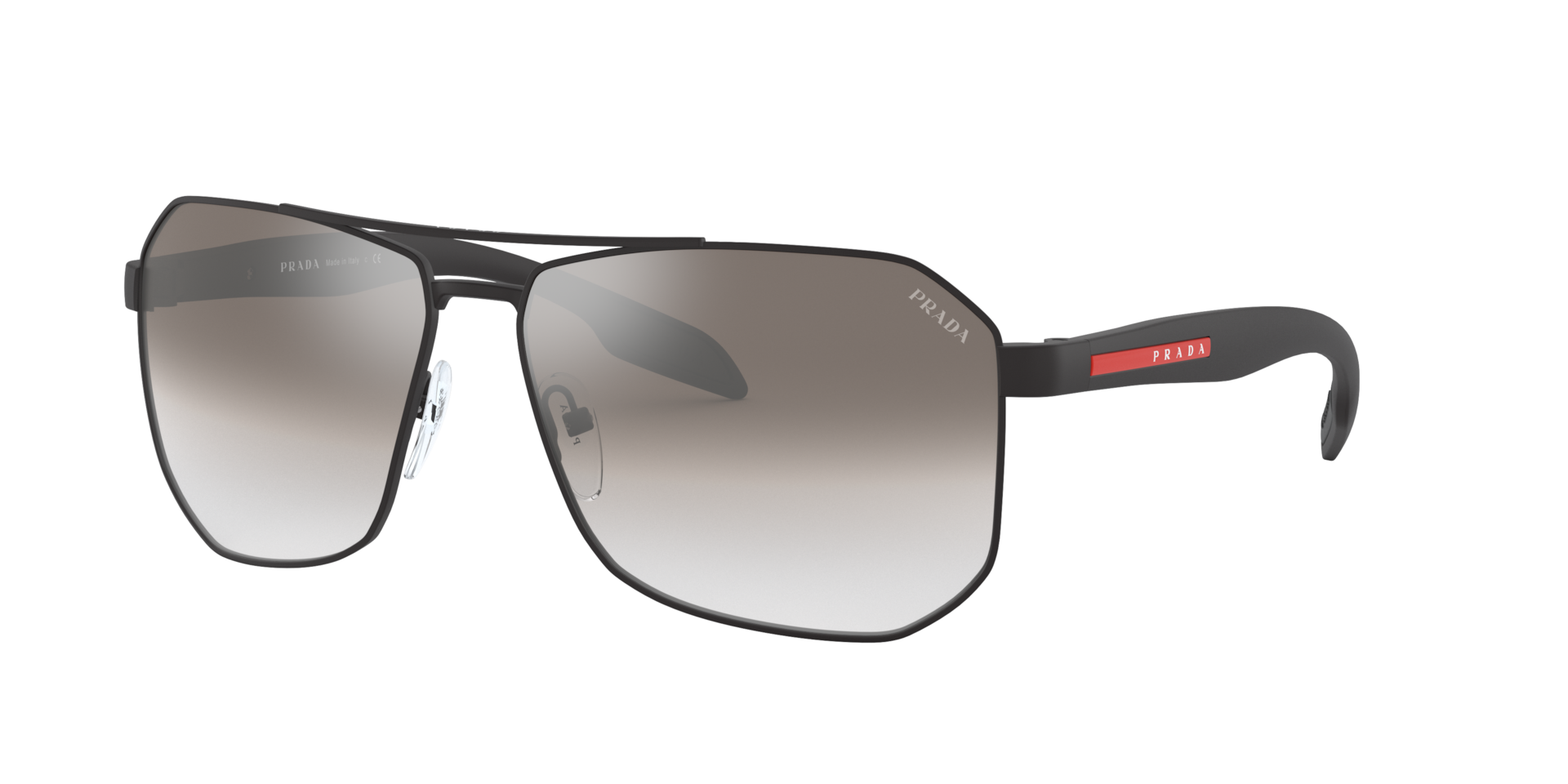 Prada Linea Rossa PS 51VS XXL (62 - 14) with Grey lenses and Black