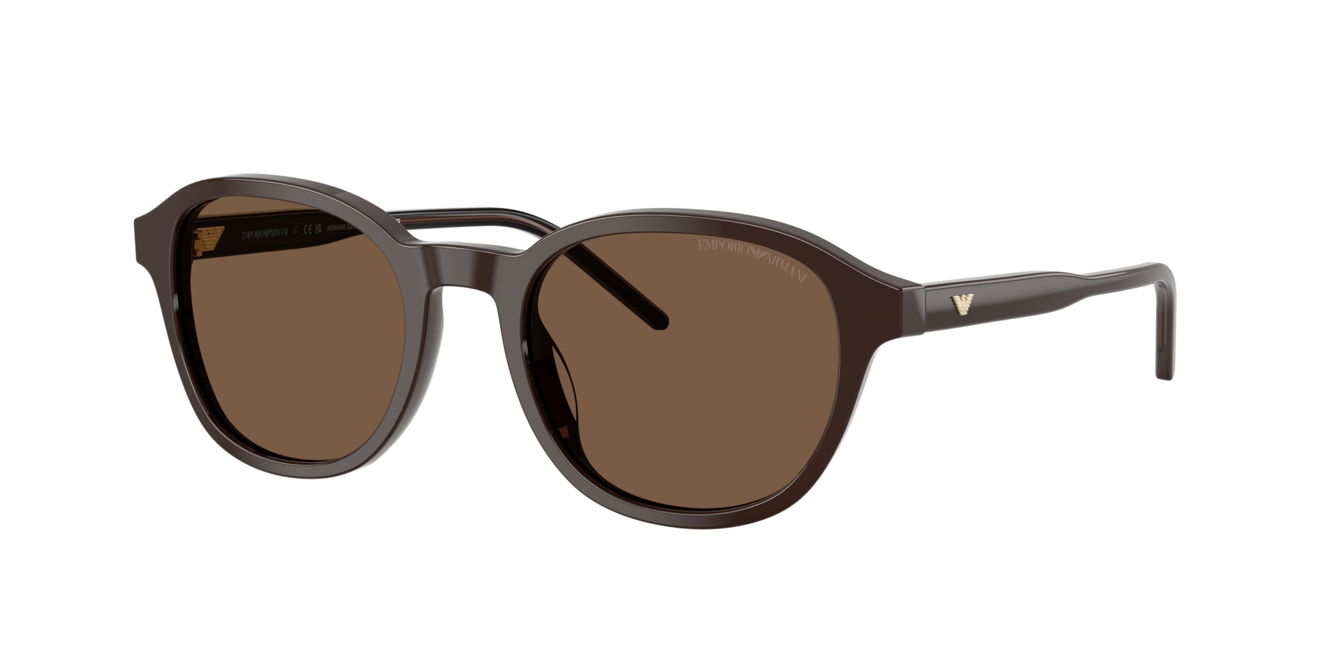 Emporio Armani Man Sunglass EA4247U -  Frame color: Shiny Brown, Lens color: Brown