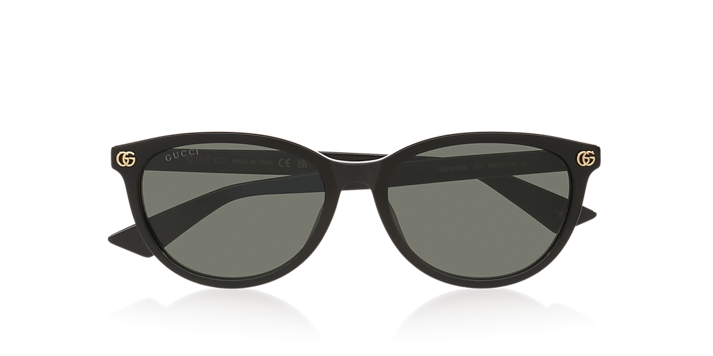 Gucci GG1818SK M (56 - 17) with Grey lenses and Black frame