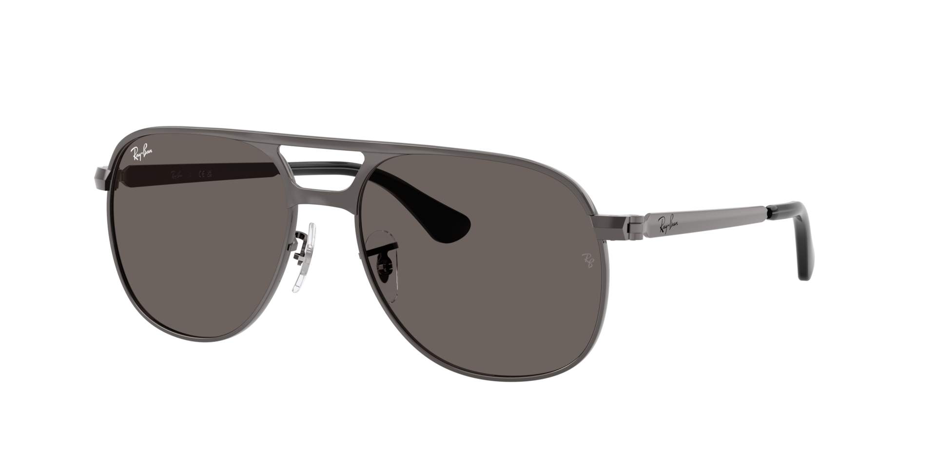 Ray-Ban Unisex Sunglass Bill Max -  Framekleur: Staalgrijs, Lenskleur: Donkergrijs