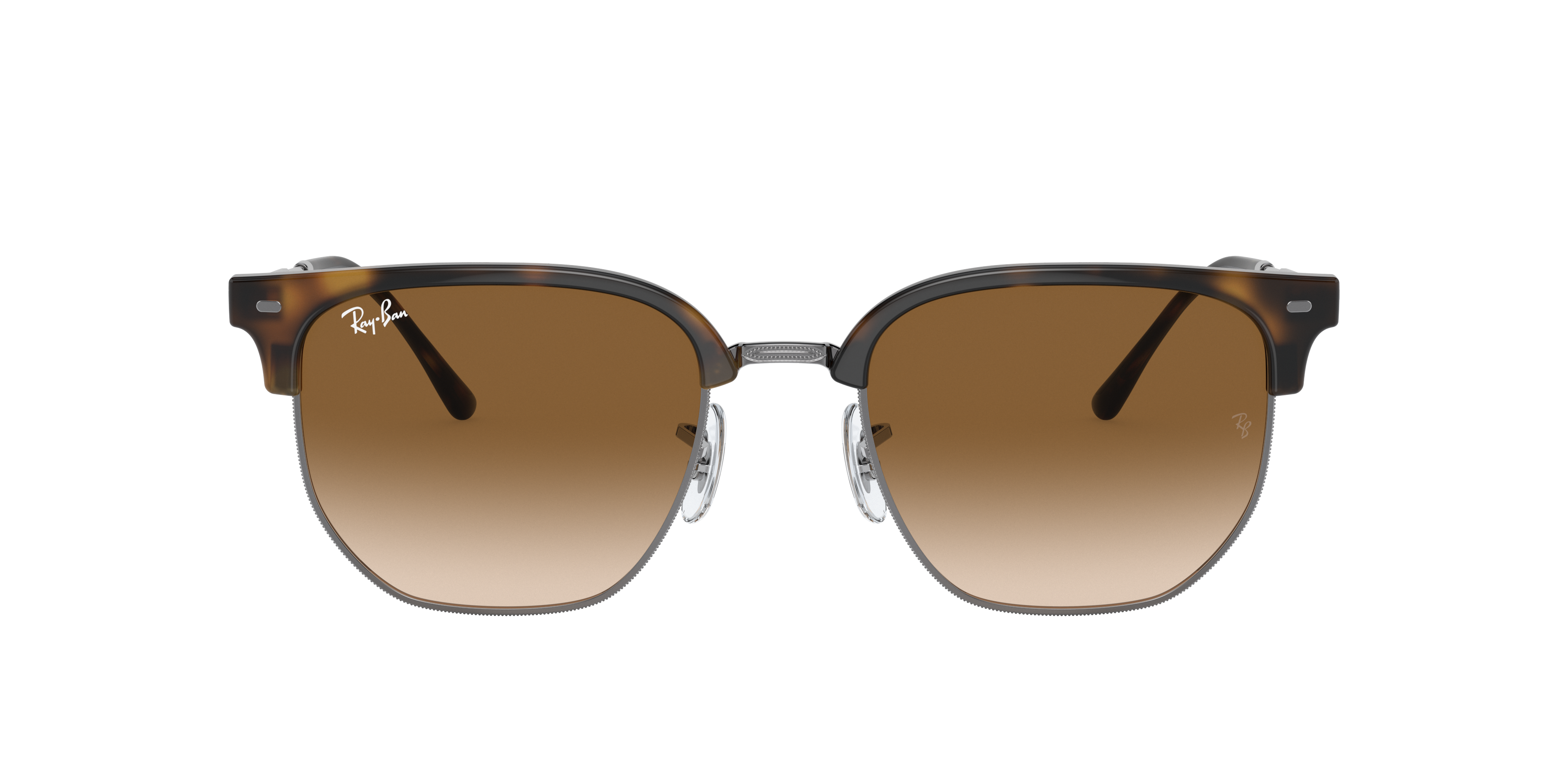 RAYBAN CLUBMASTER ブラウン Ray-Ban New Clubmaster XL (53 - 20) com Lentes Marrom e Armação