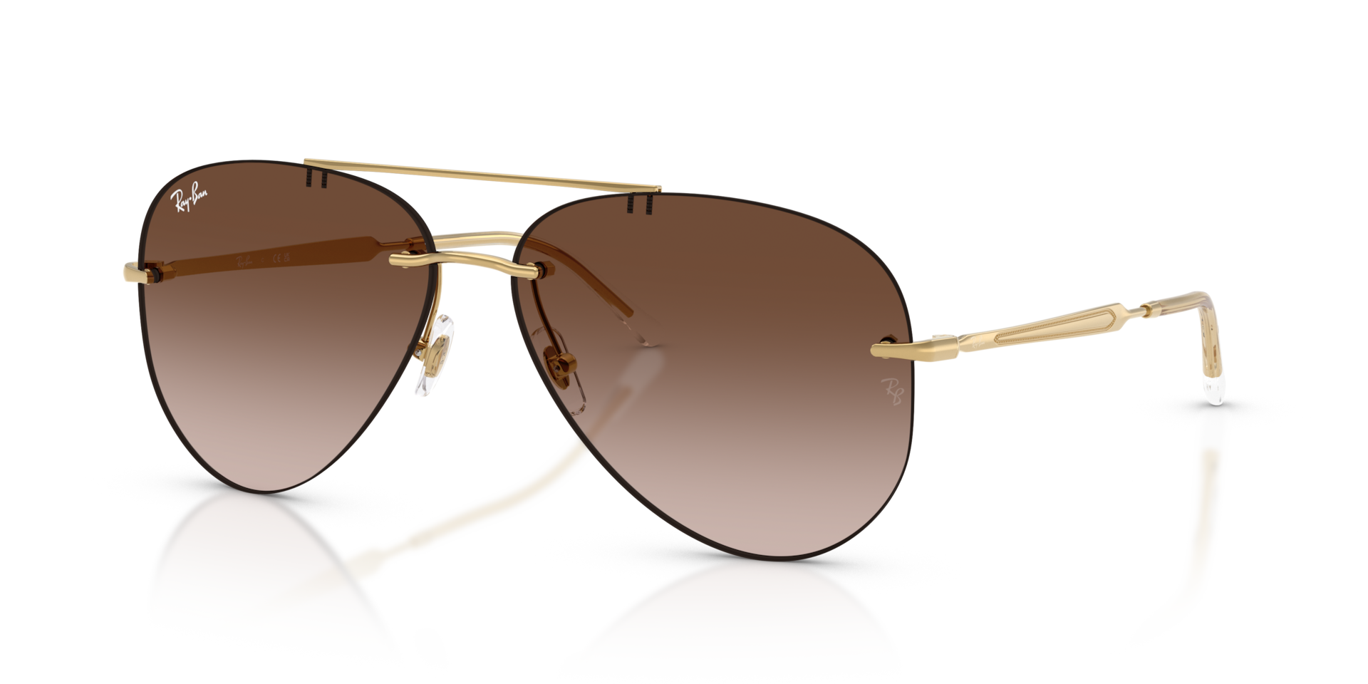 Ray-Ban RB3791 L (59 - 14) with Brown lenses and Black frame