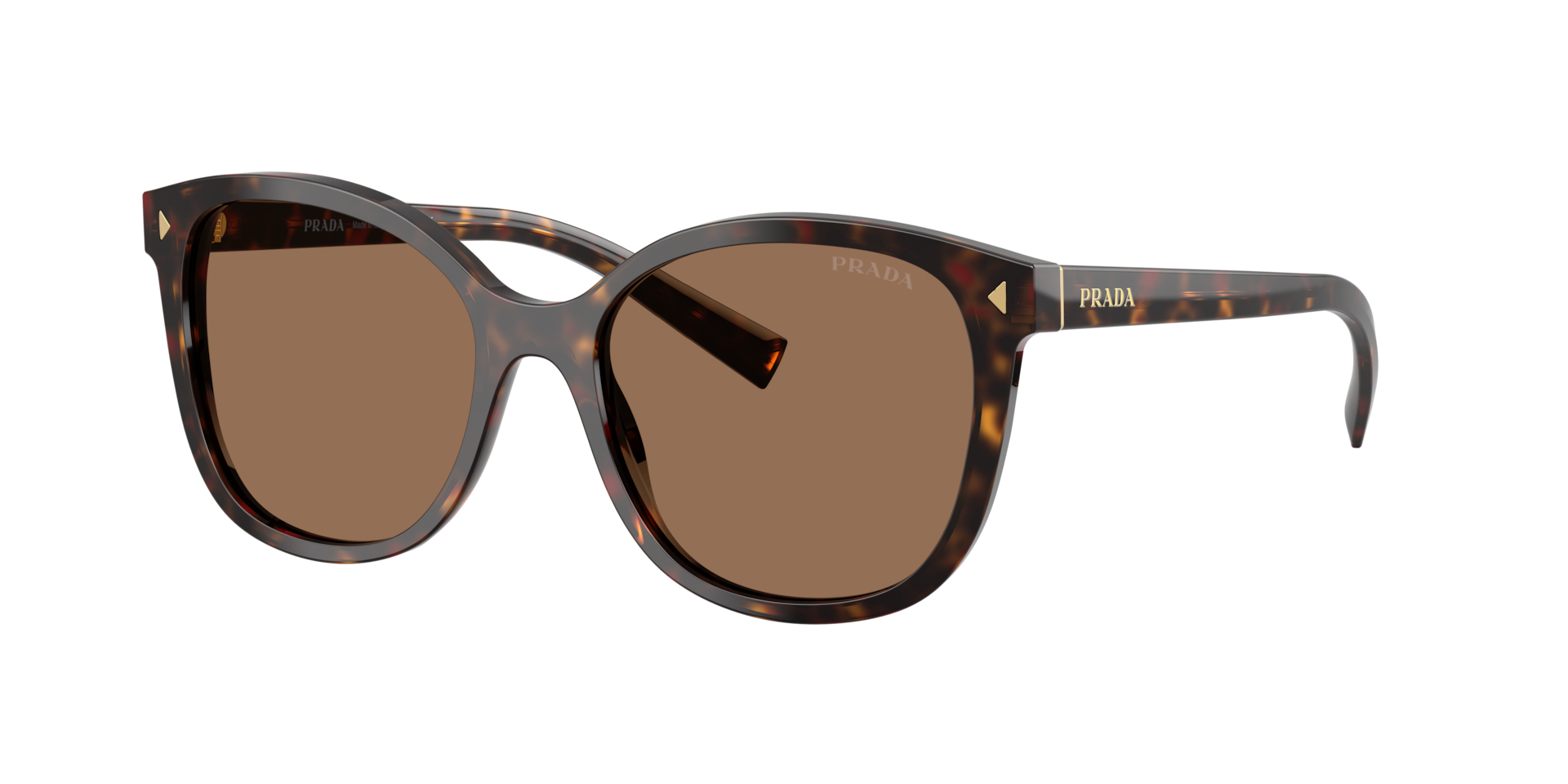 Prada PR 22ZS S (53 - 17) with Brown lenses and Tortoise frame