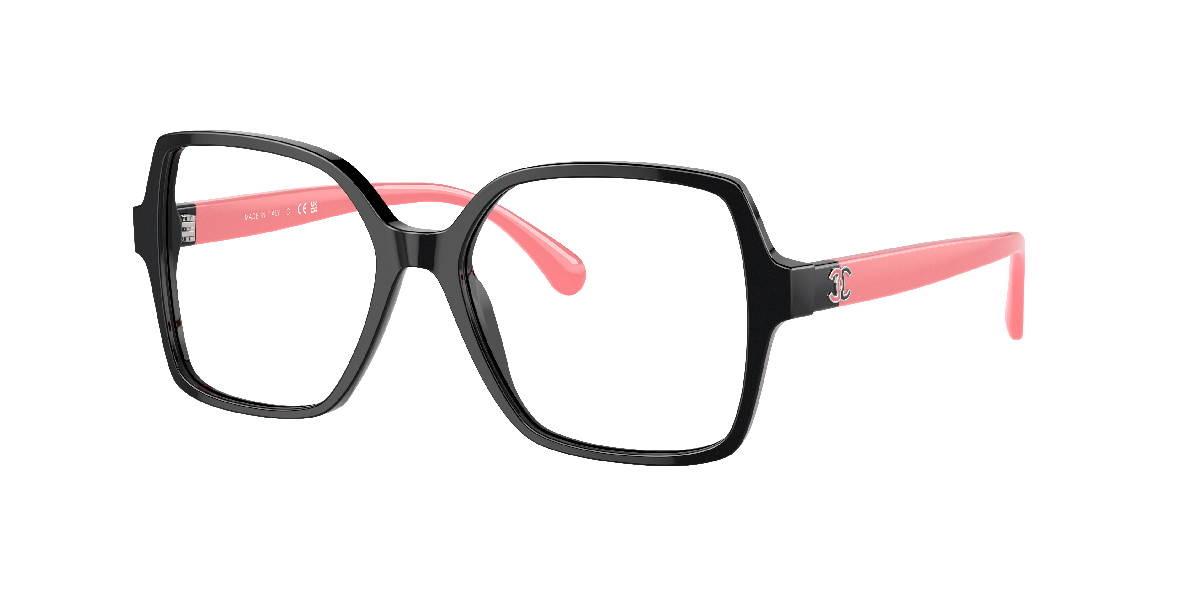 Chanel Woman Sunglass Square Eyeglasses CH3473A -  Frame color: Black, Lens color: Demo Lens