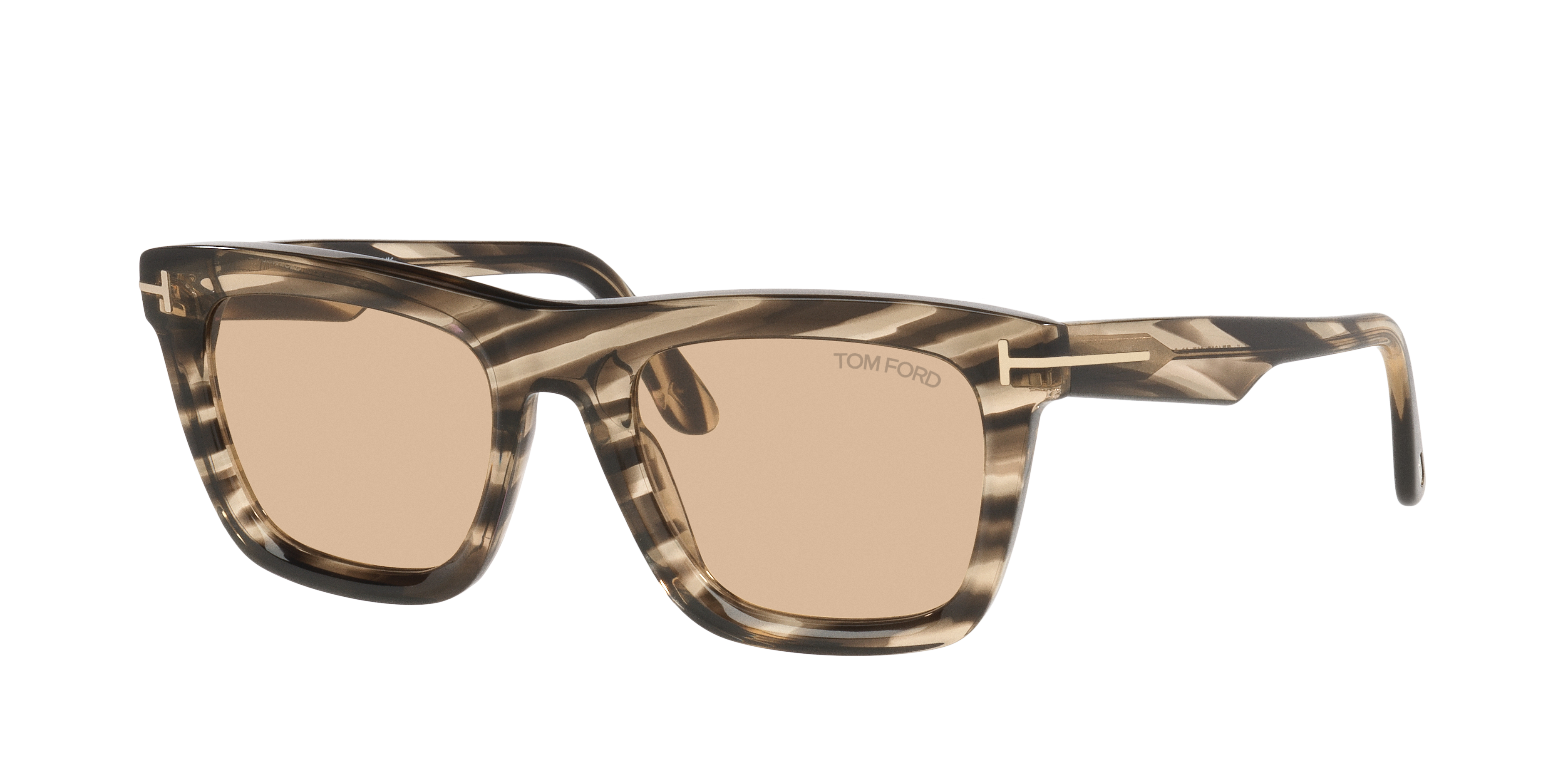 Tom Ford Man Sunglass Lelio -  Frame color: Tortoise, Lens color: Brown