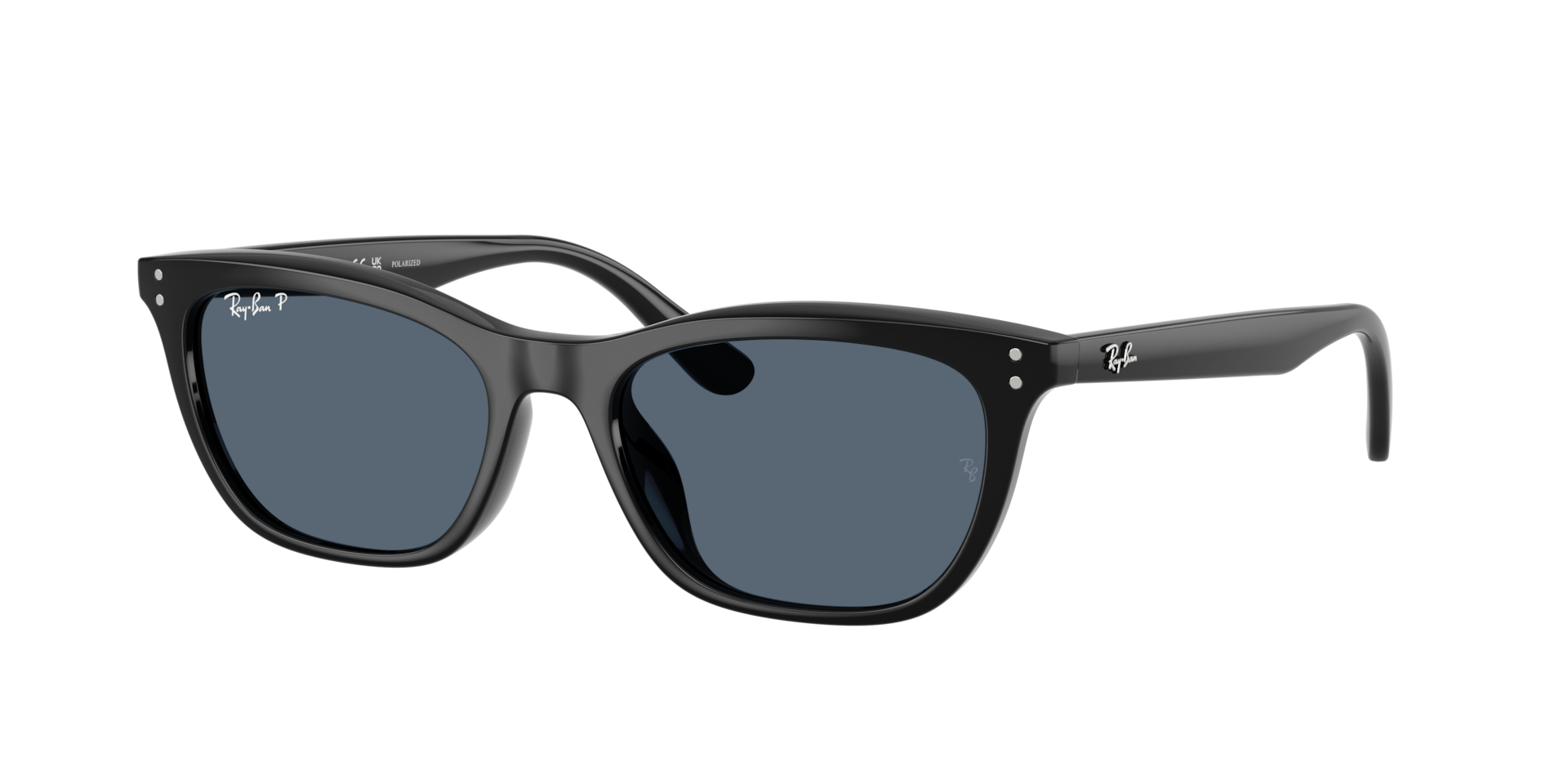 Ray-Ban Unisex Sunglass RB4474D -  Frame color: Black, Lens color: Blue Polarized