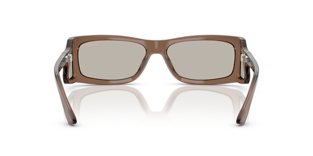 Prada PR B03S M (56 - 16) with Brown lenses and Brown frame  display picture 2