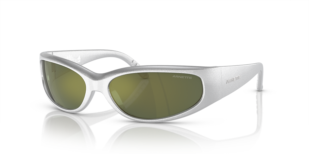 Arnette Catfish L (62 - 16) with Green lenses and Silver frame